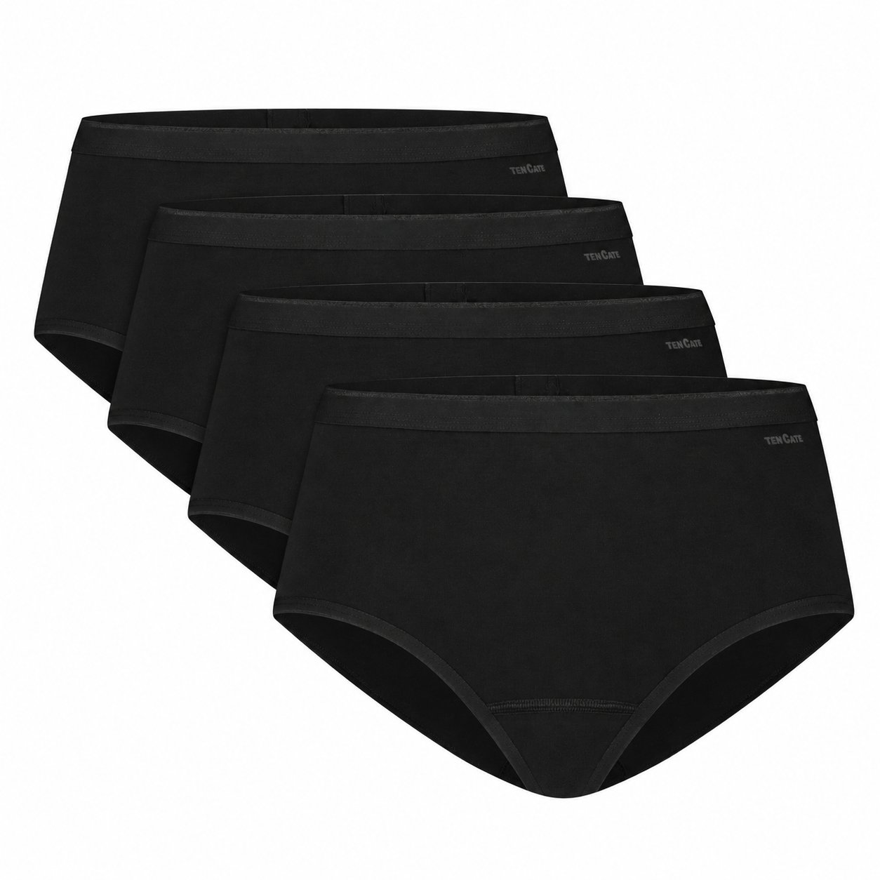 Midi zwart 4-pack