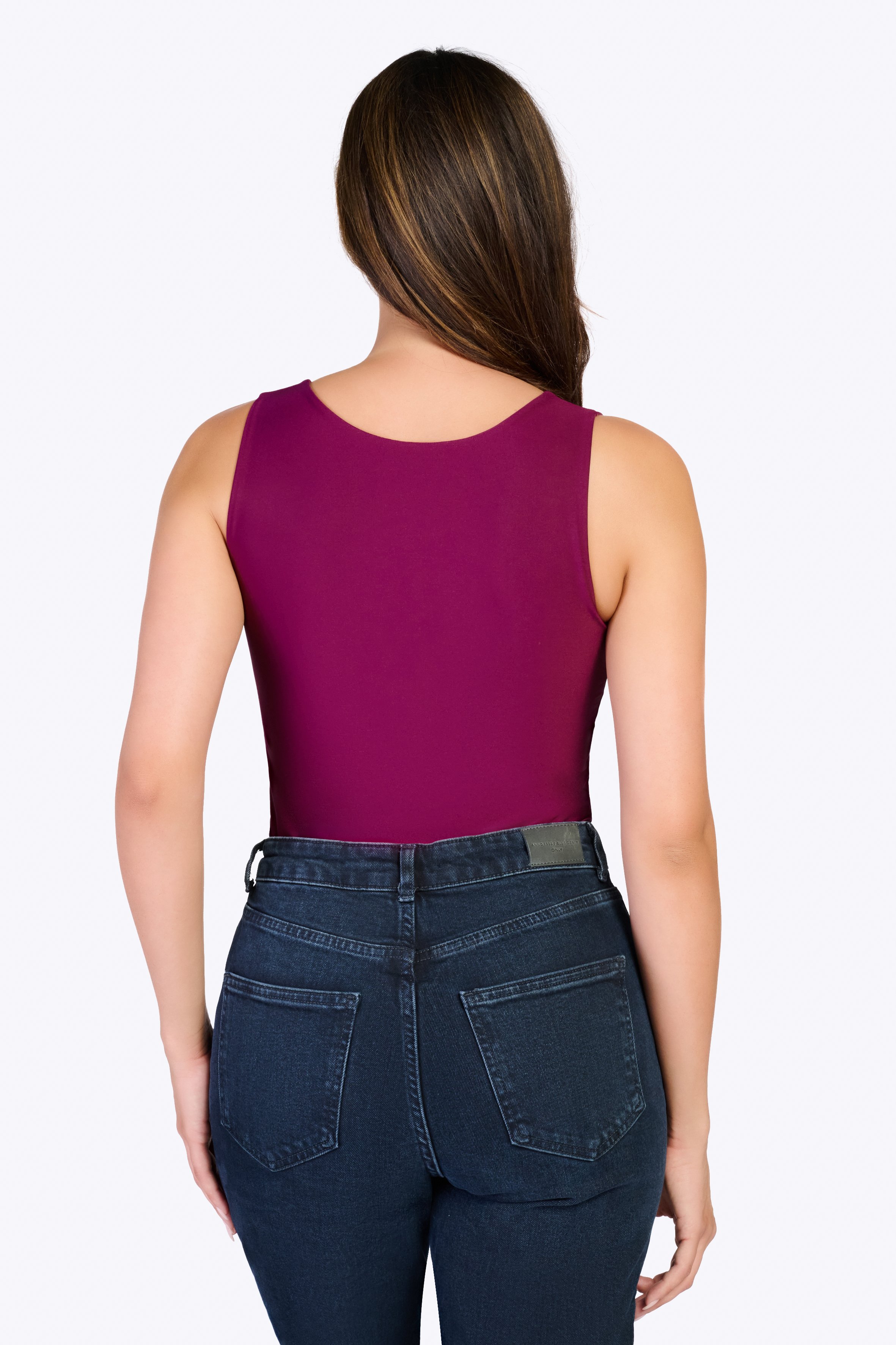 Singlet double layer cherry burgundy