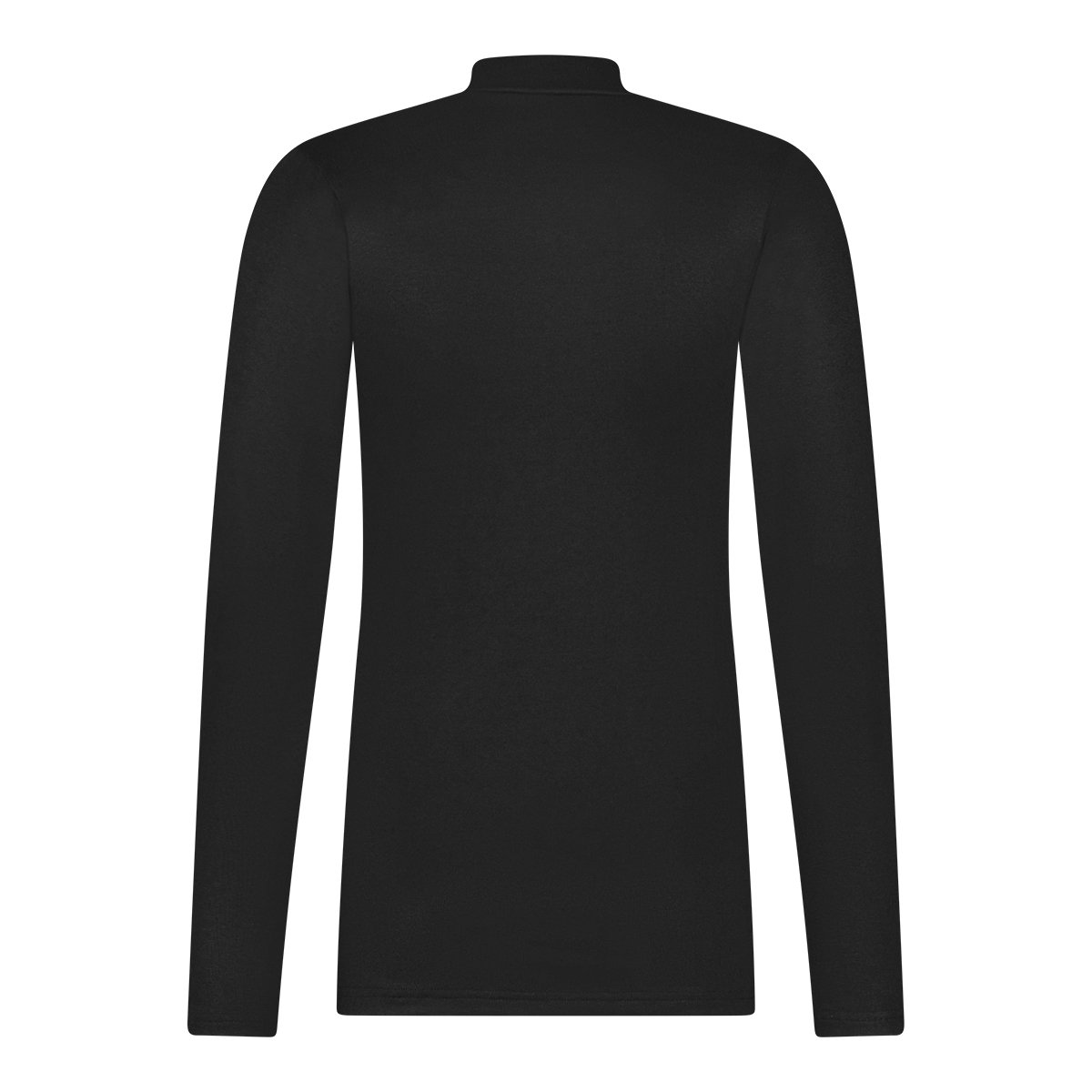 Thermo long sleeve high neck zipper zwart 