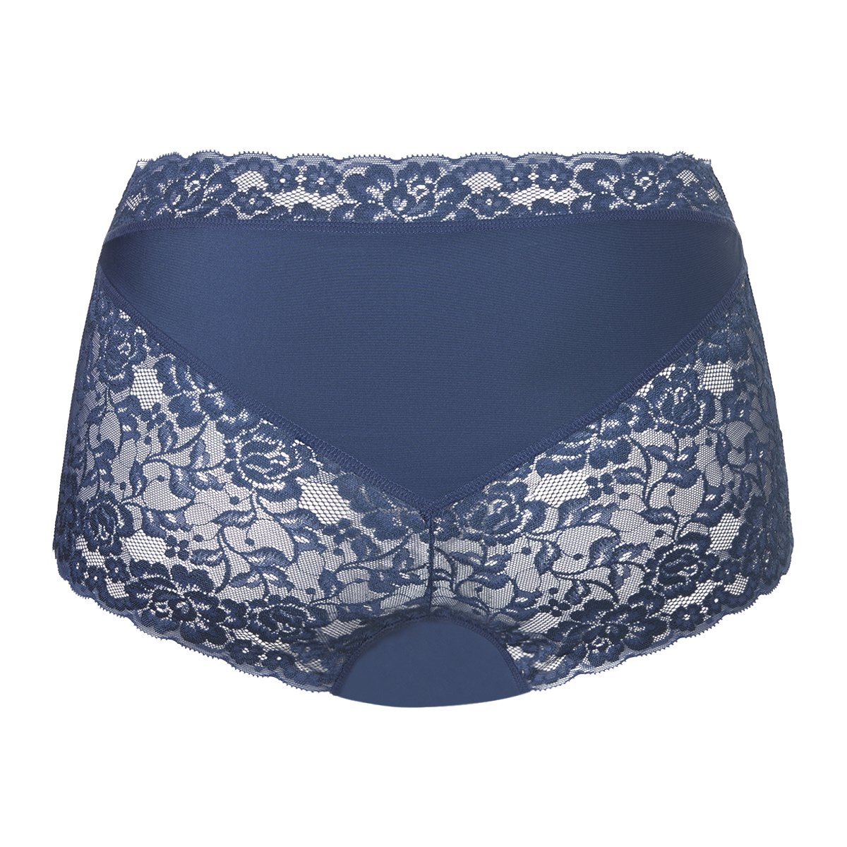 High waist met kant smokey teal