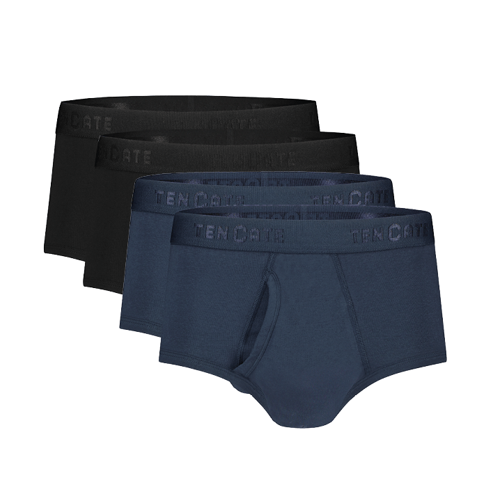 Classic slip 4-pack navy/zwart 