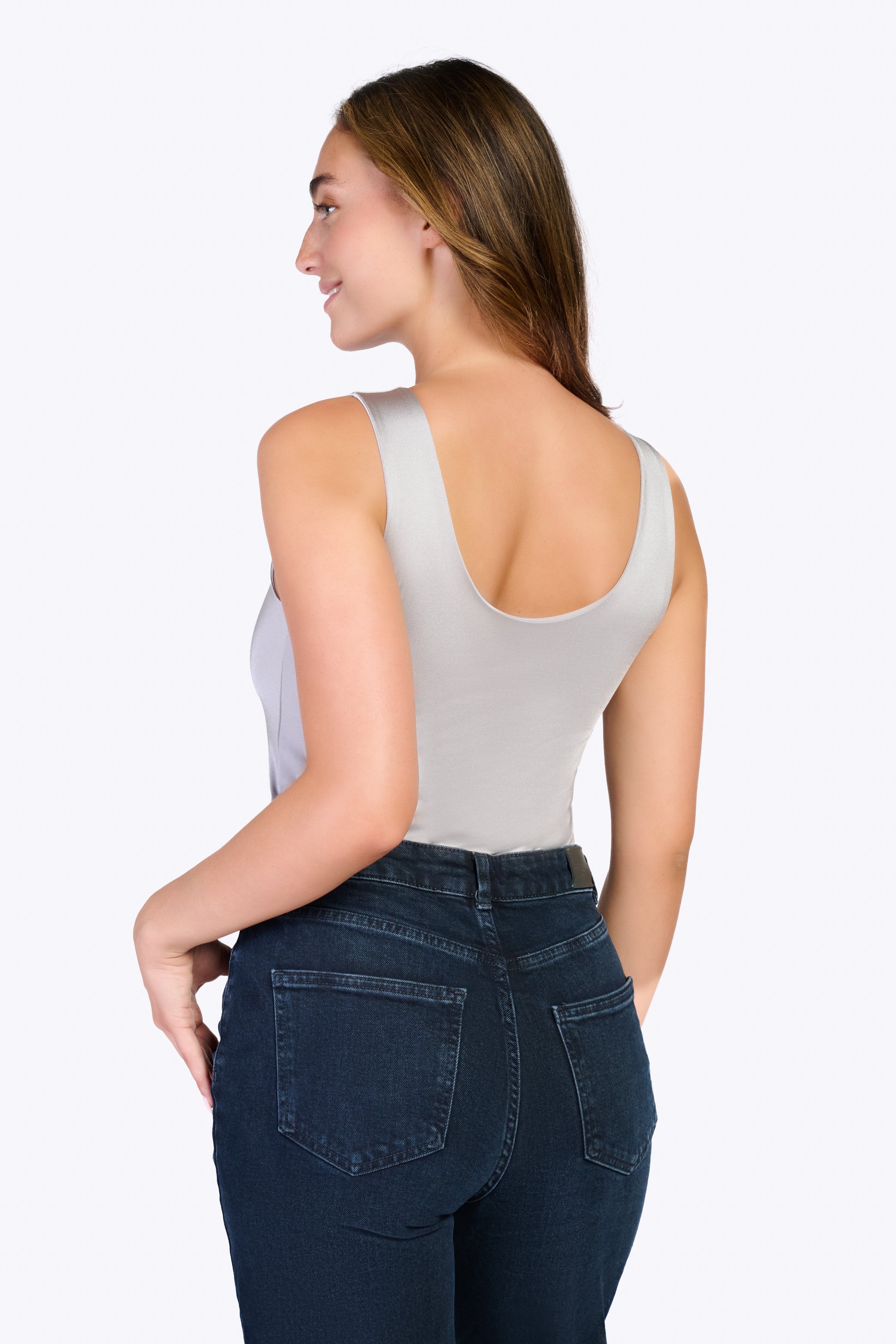 Singlet double layer silver shimmer