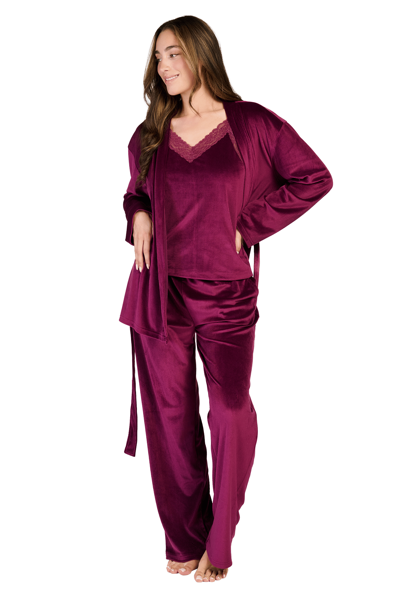Kimono cherry burgundy