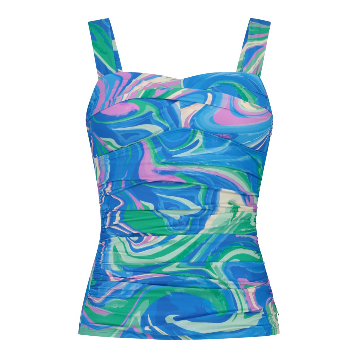 Tankini top twisted swirl