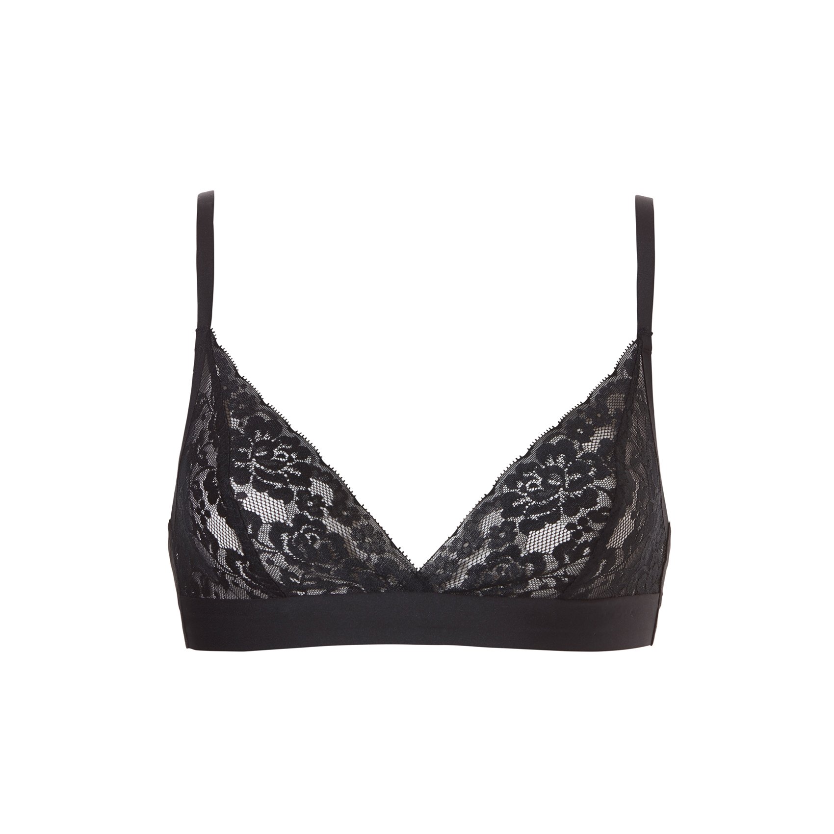 Bralette met kant zwart