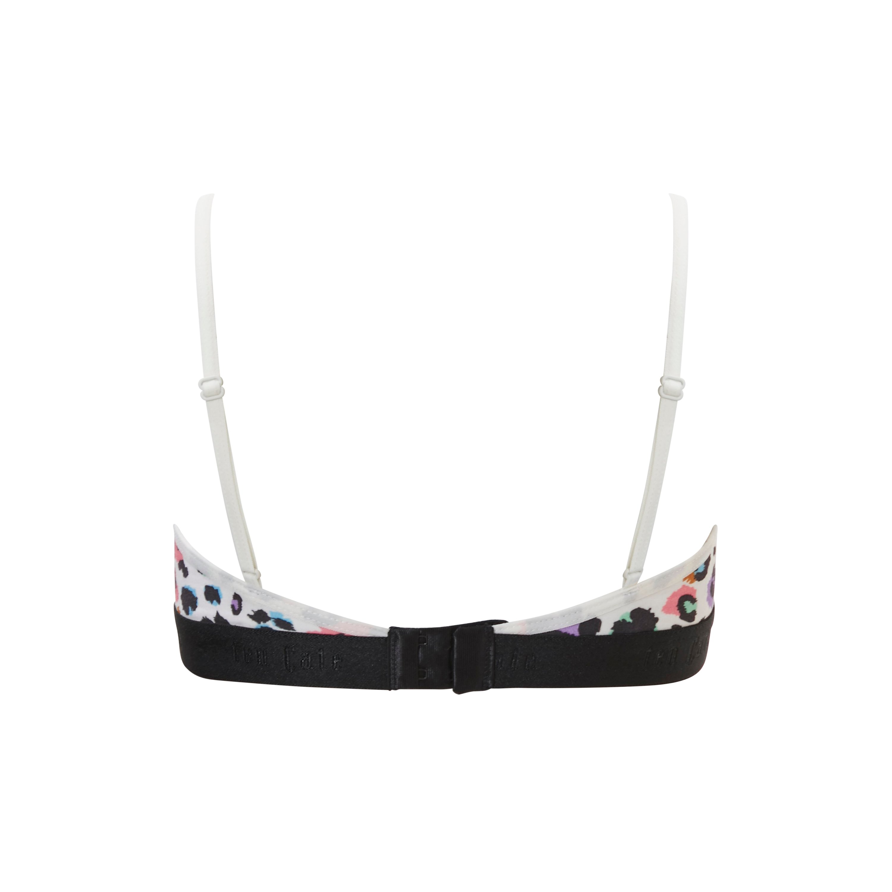 voorgevormde BH top Leopard off white