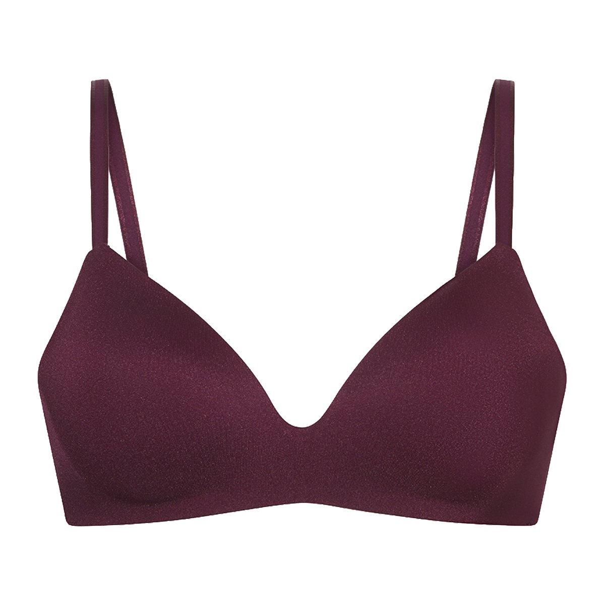 Voorgevormde bh zonder beugel cherry burgundy