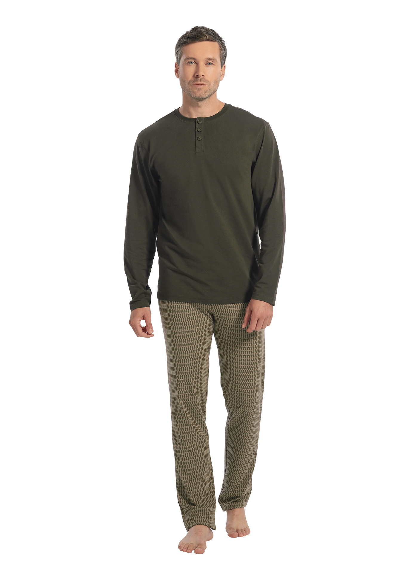 Pyjama set green graphic 