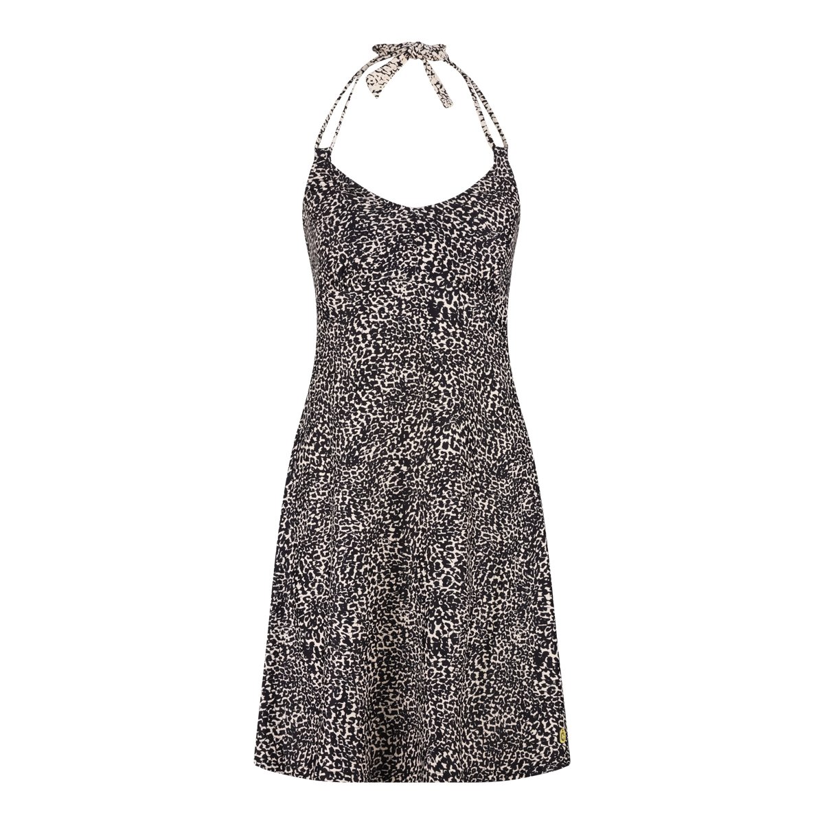 halter dress  little leopard 