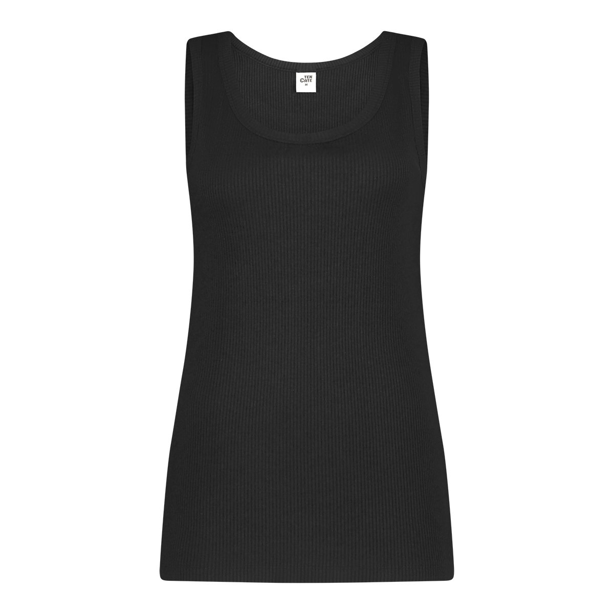 thermo singlet zwart rib