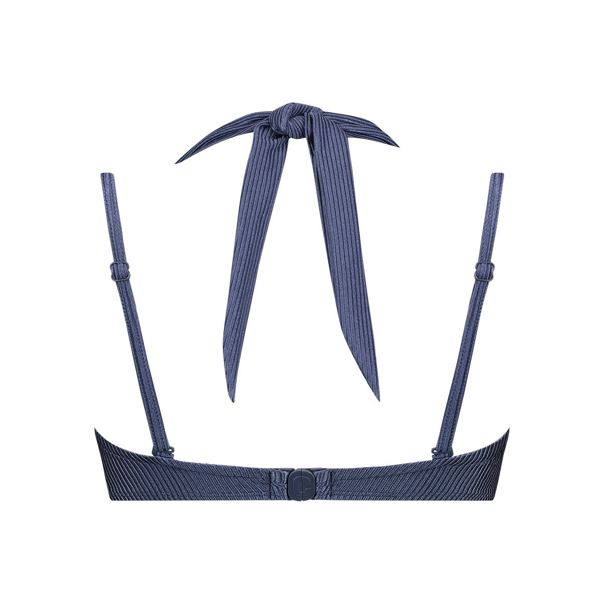 multiway bikini top shiny indigo