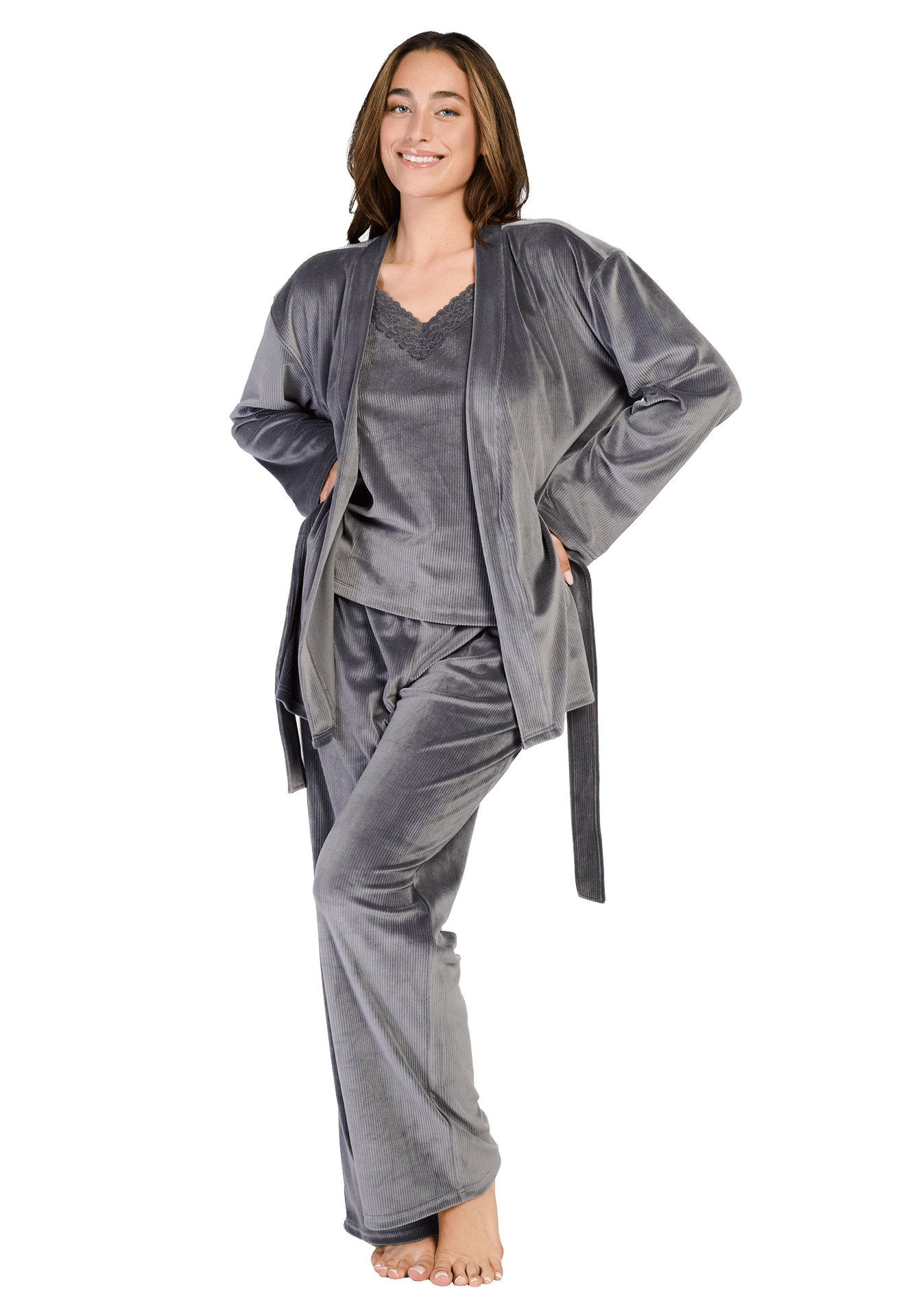 Broek warm grey