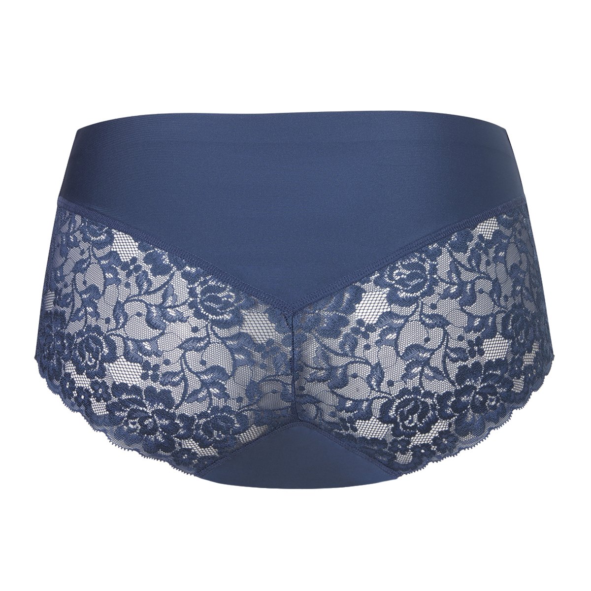 Midi met kant smokey teal