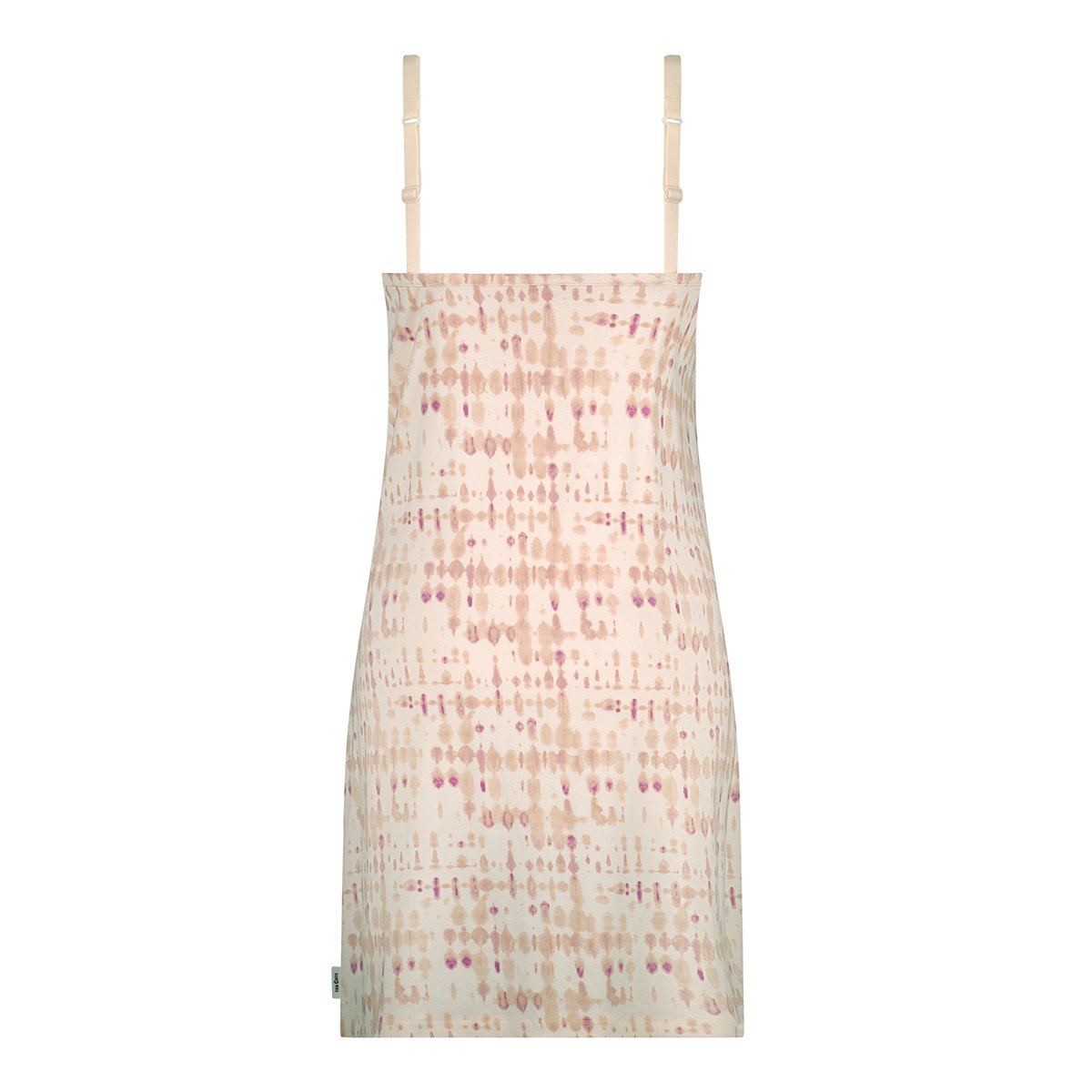 Jurk met kant powder blush batik