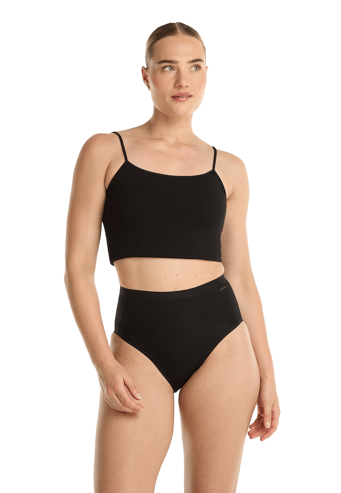 high leg shape zwart