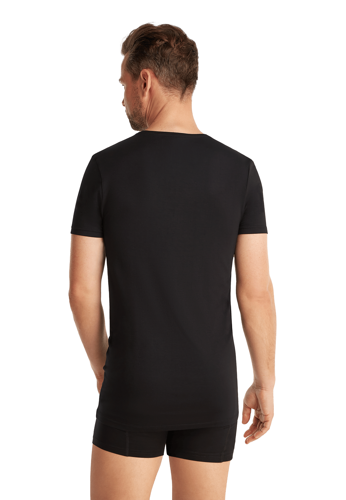 T-shirt v-hals zwart