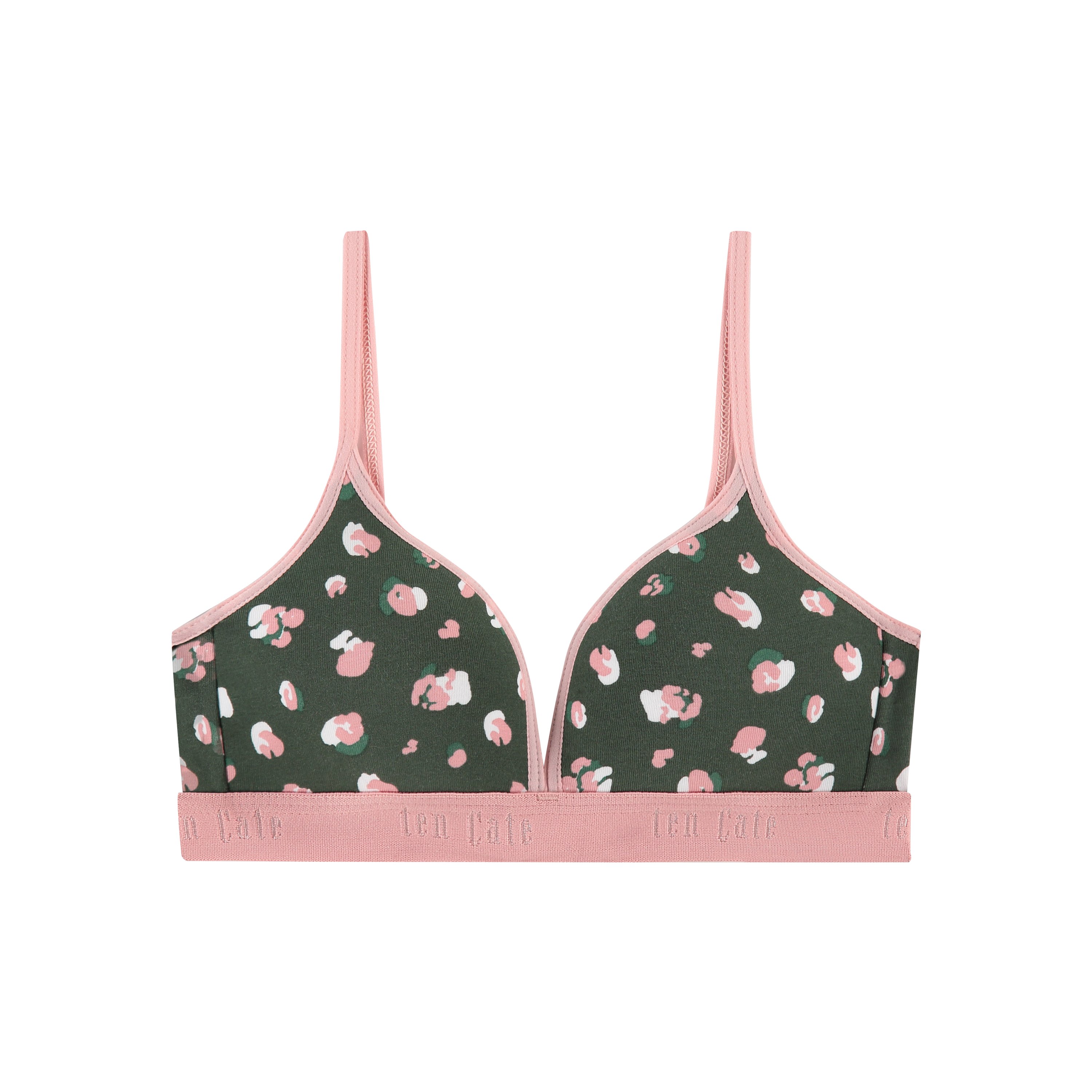 voorgevormde BH top leopard dot