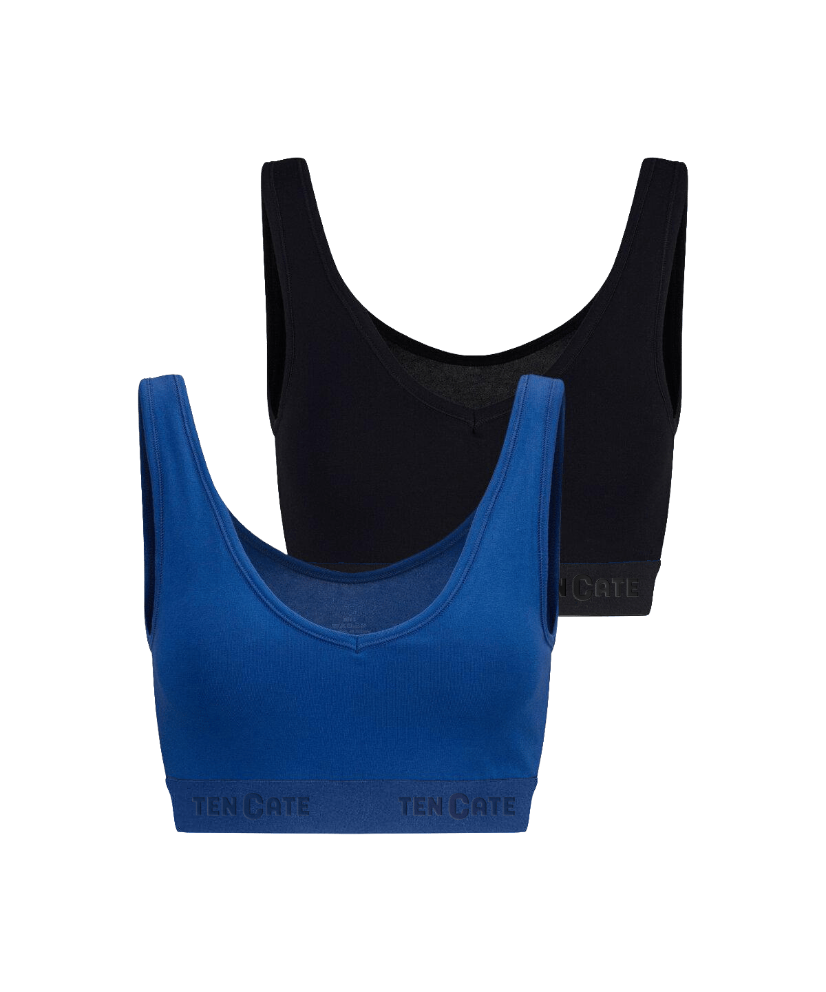 Bra top 2-pack blauw/zwart 
