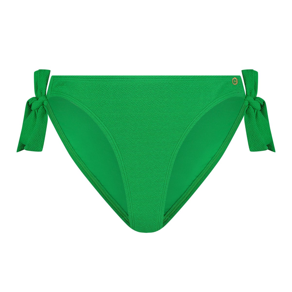 Bikini bottom bow bright green relief