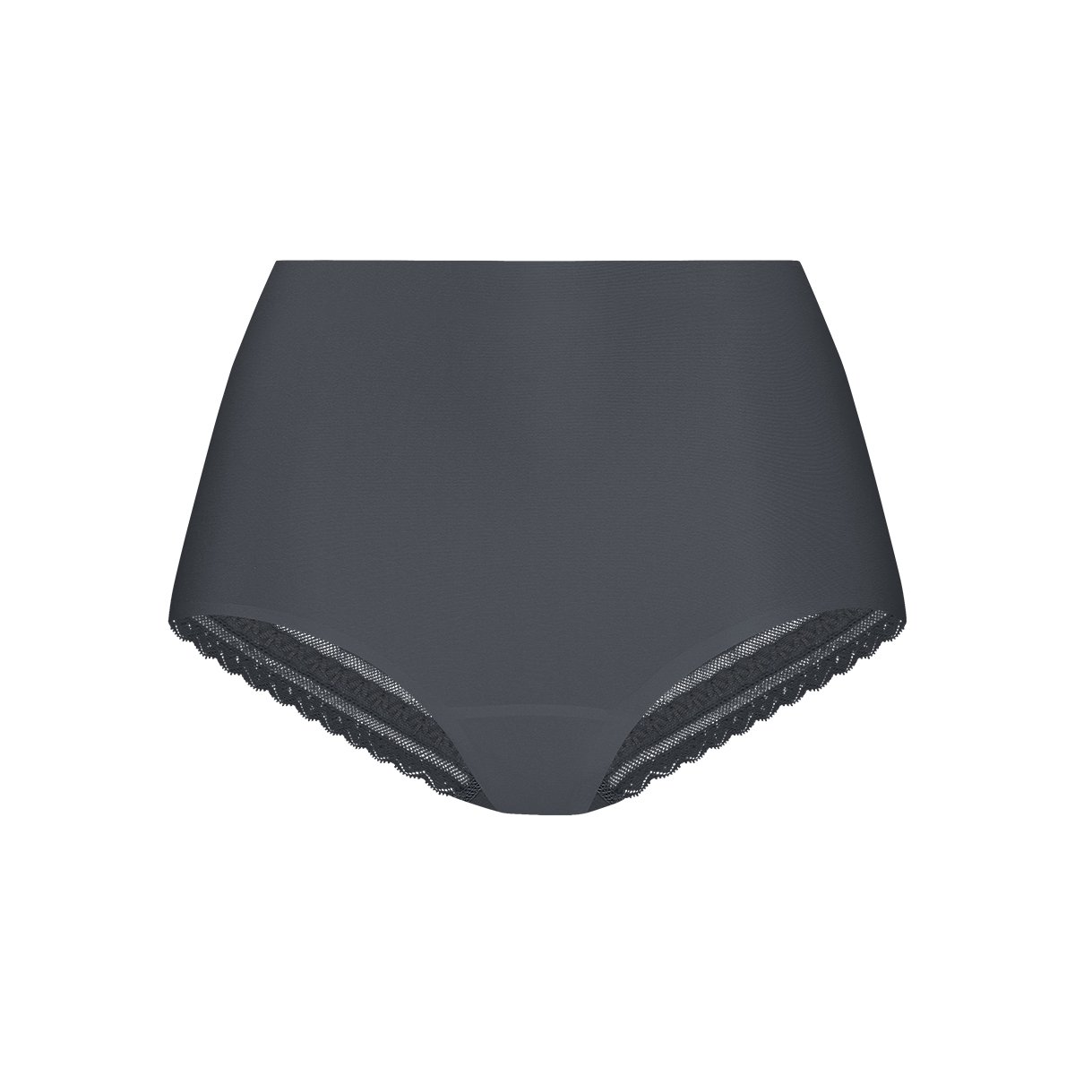 High waist met kant anthracite