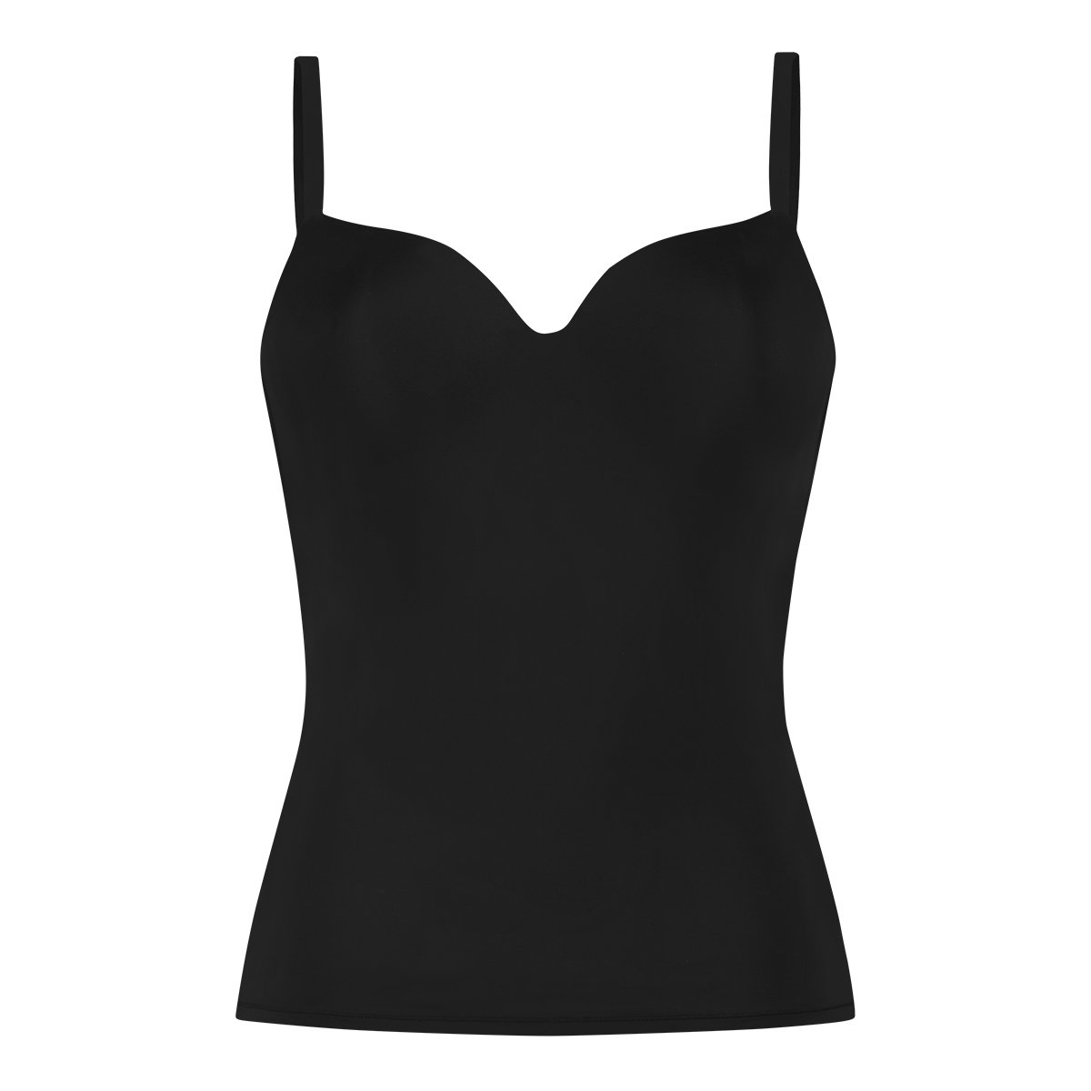 Padded bra top wireless zwart 