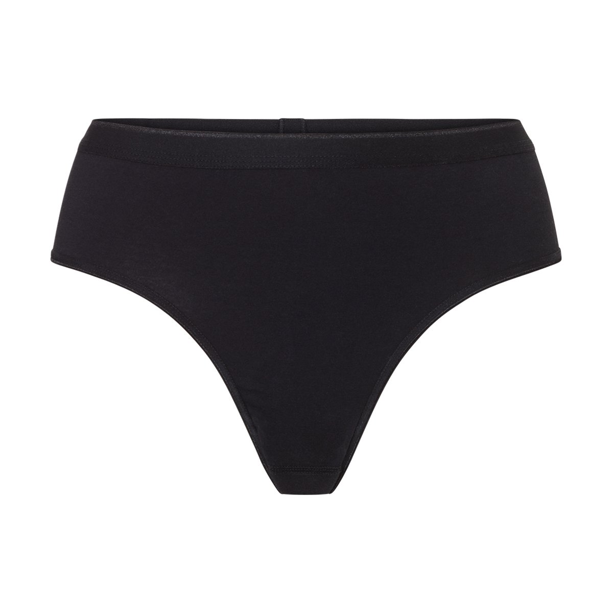 High waist string zwart 