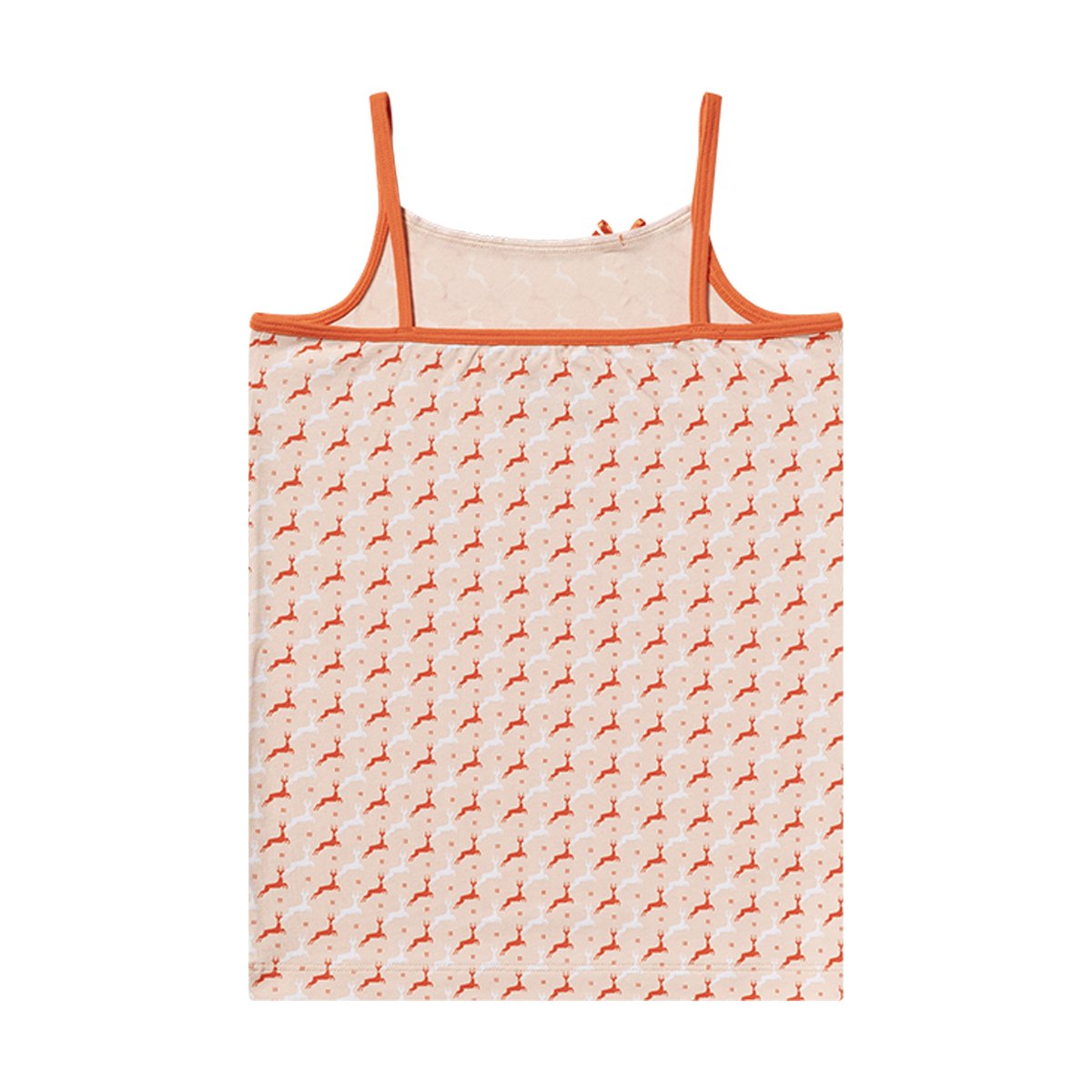 Spaghetti top happy deer pink