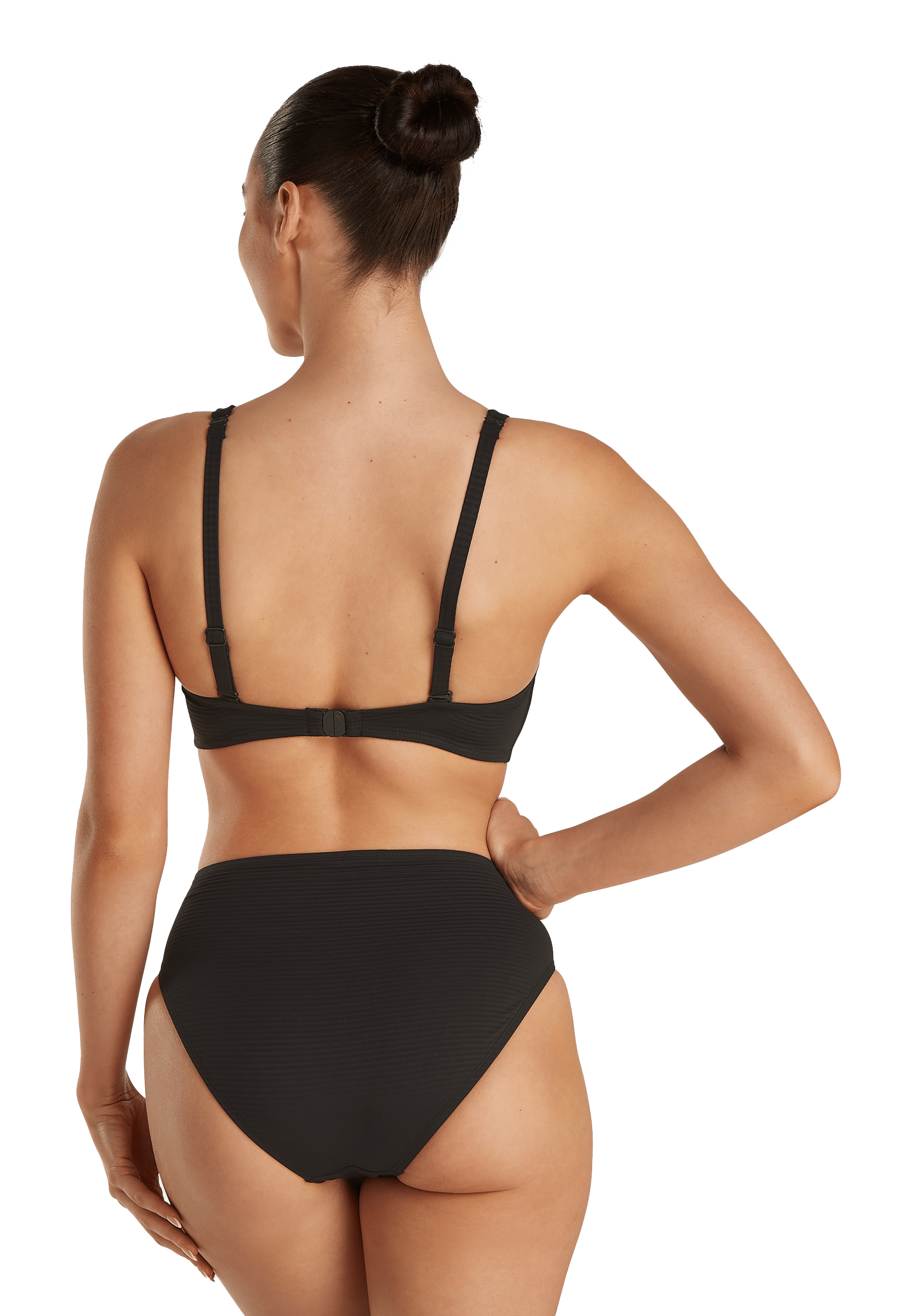 Twisted bikini top zwart 