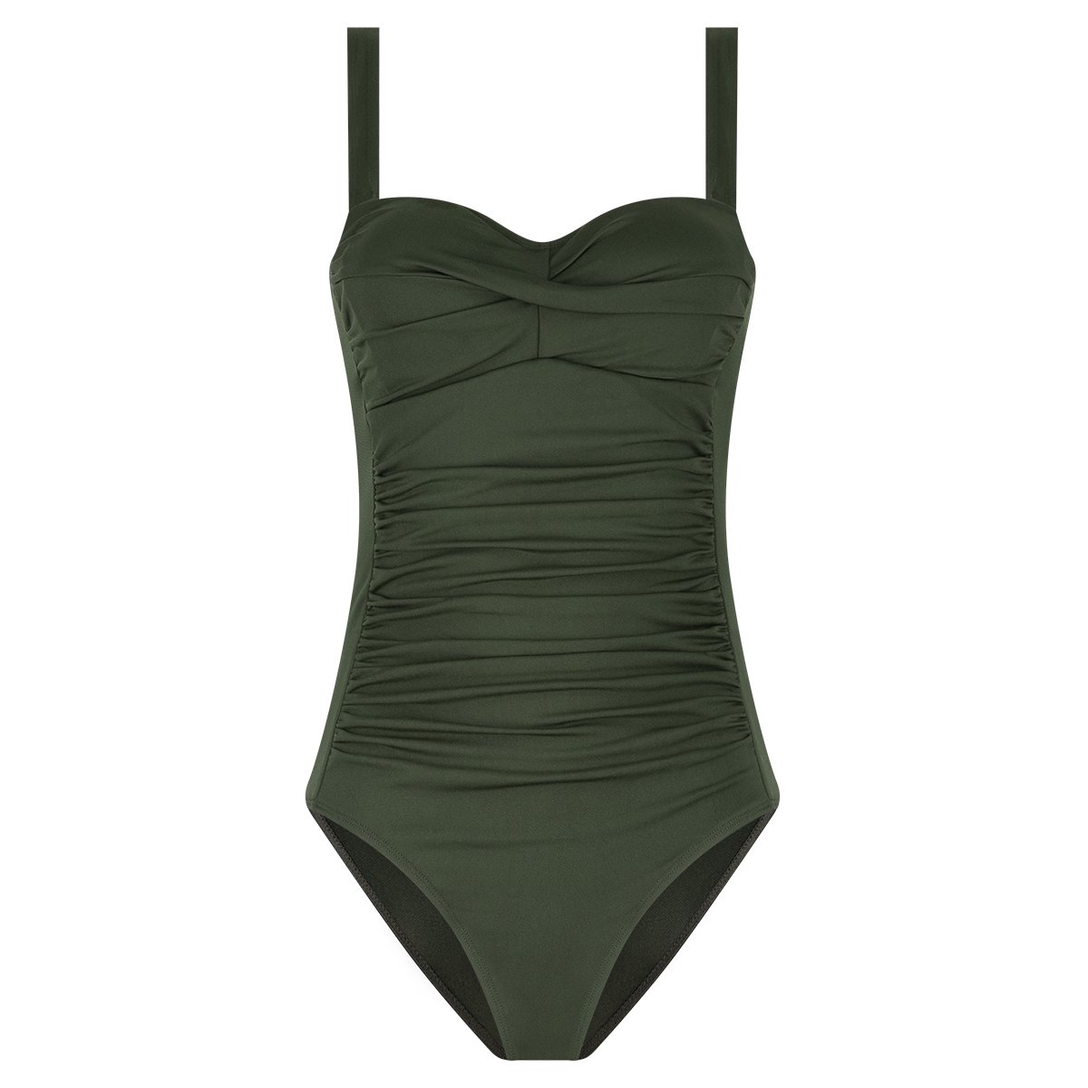 Badpak soft cup twisted forest green