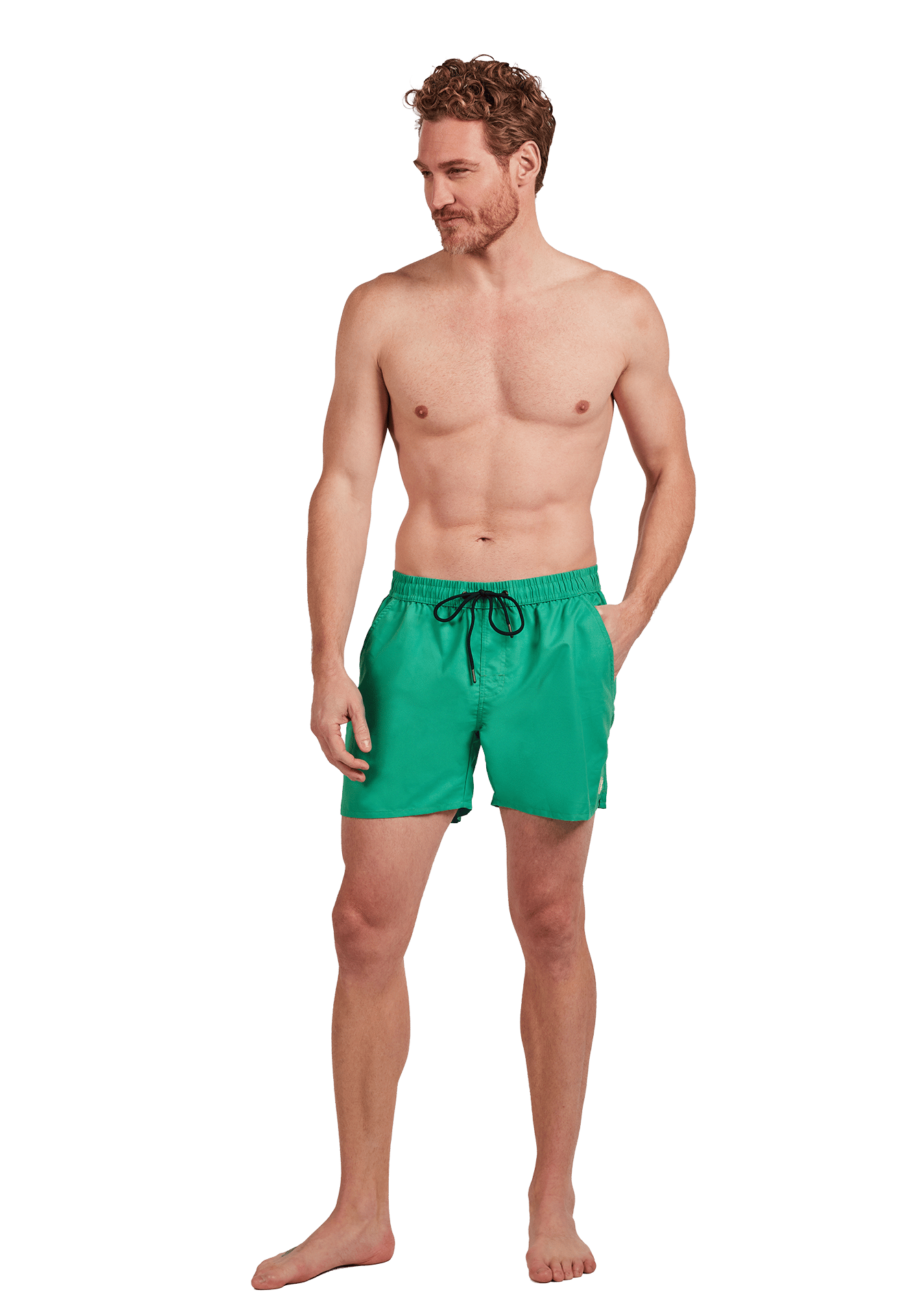 Beach shorts deep mint 