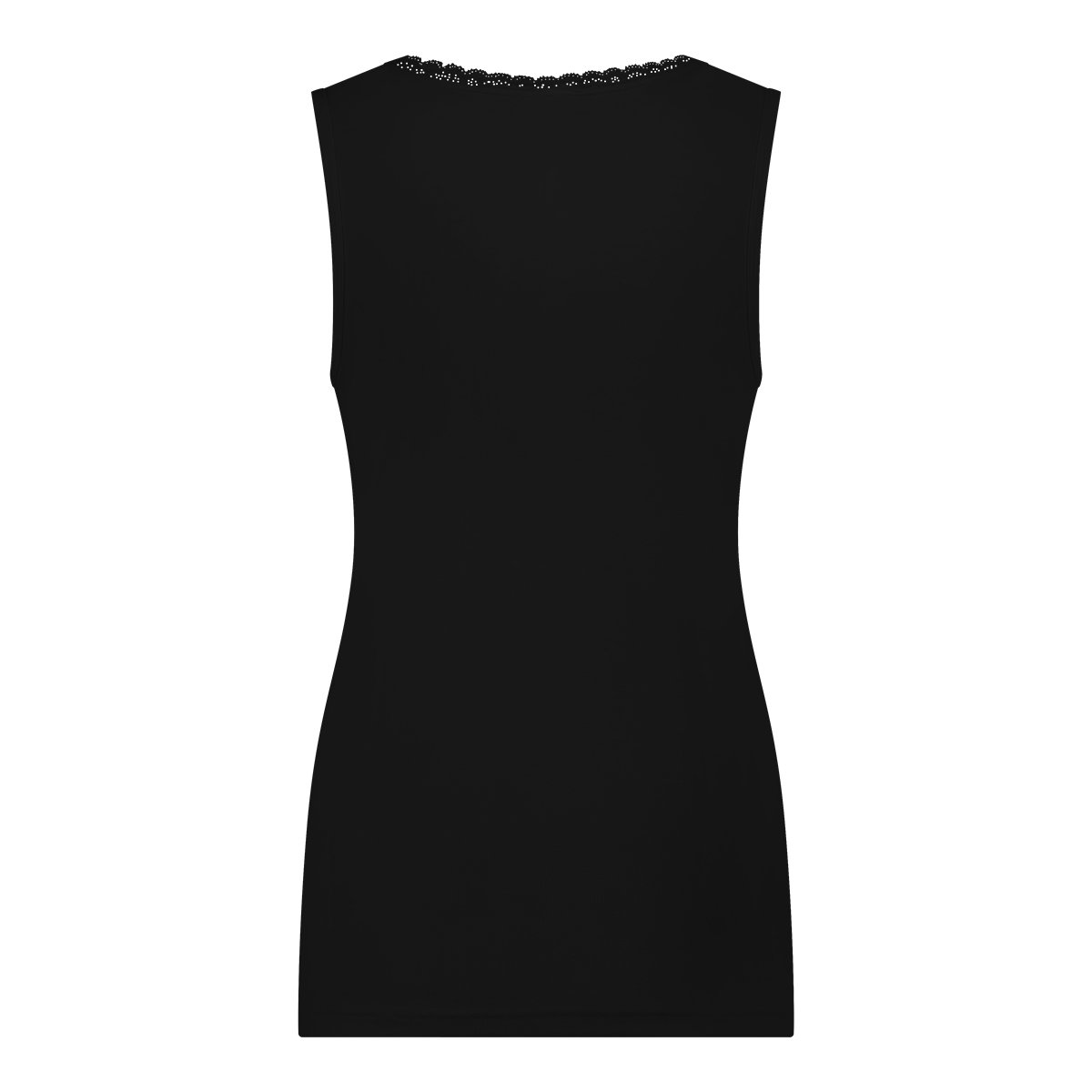 Thermo singlet v-neck lace zwart