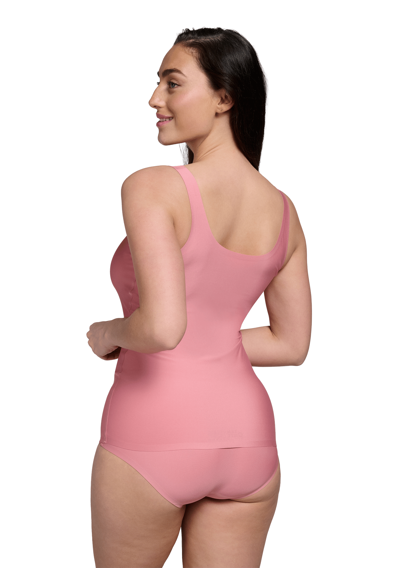 Singlet 2-way rose pink 