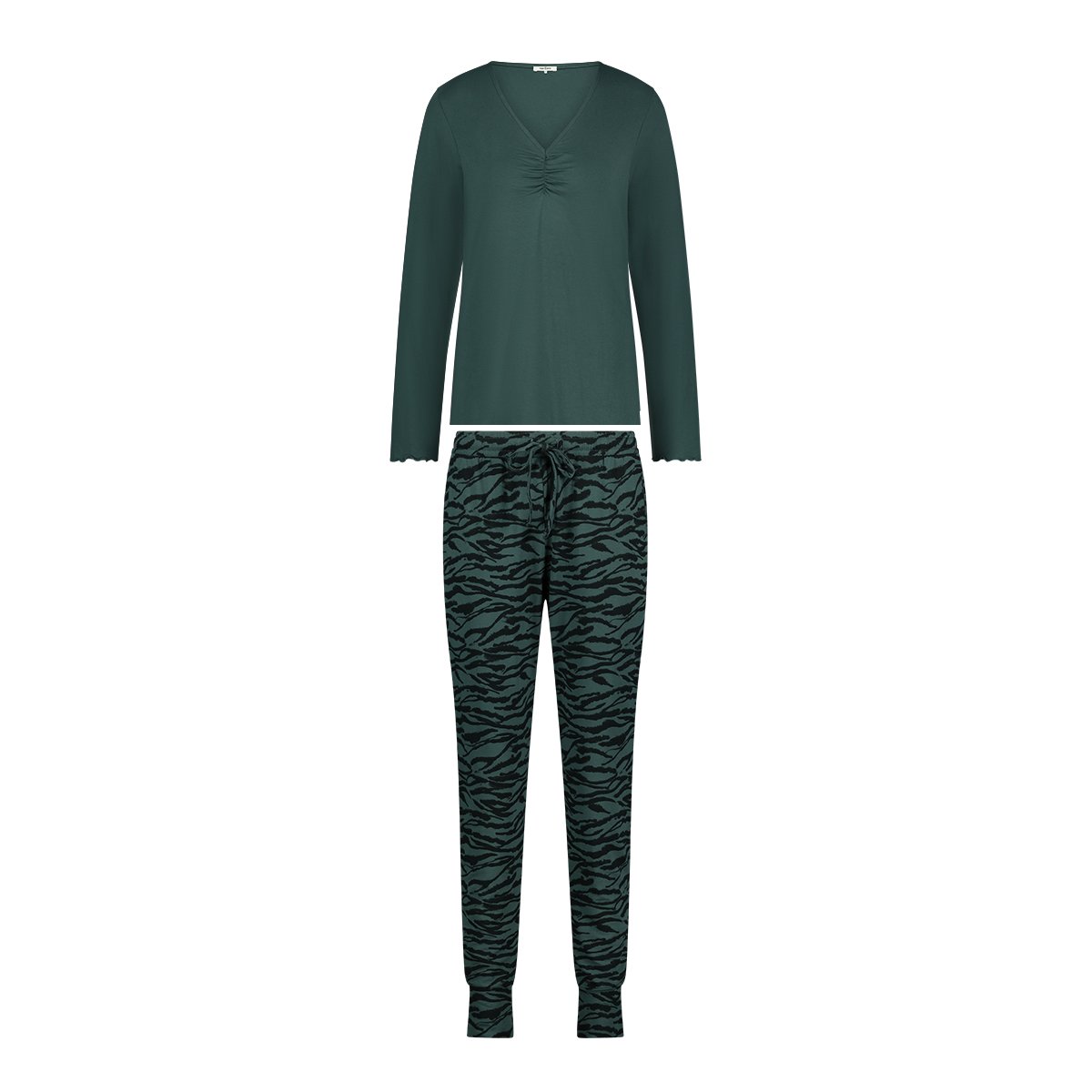 Pyjama set long sleeve soft green