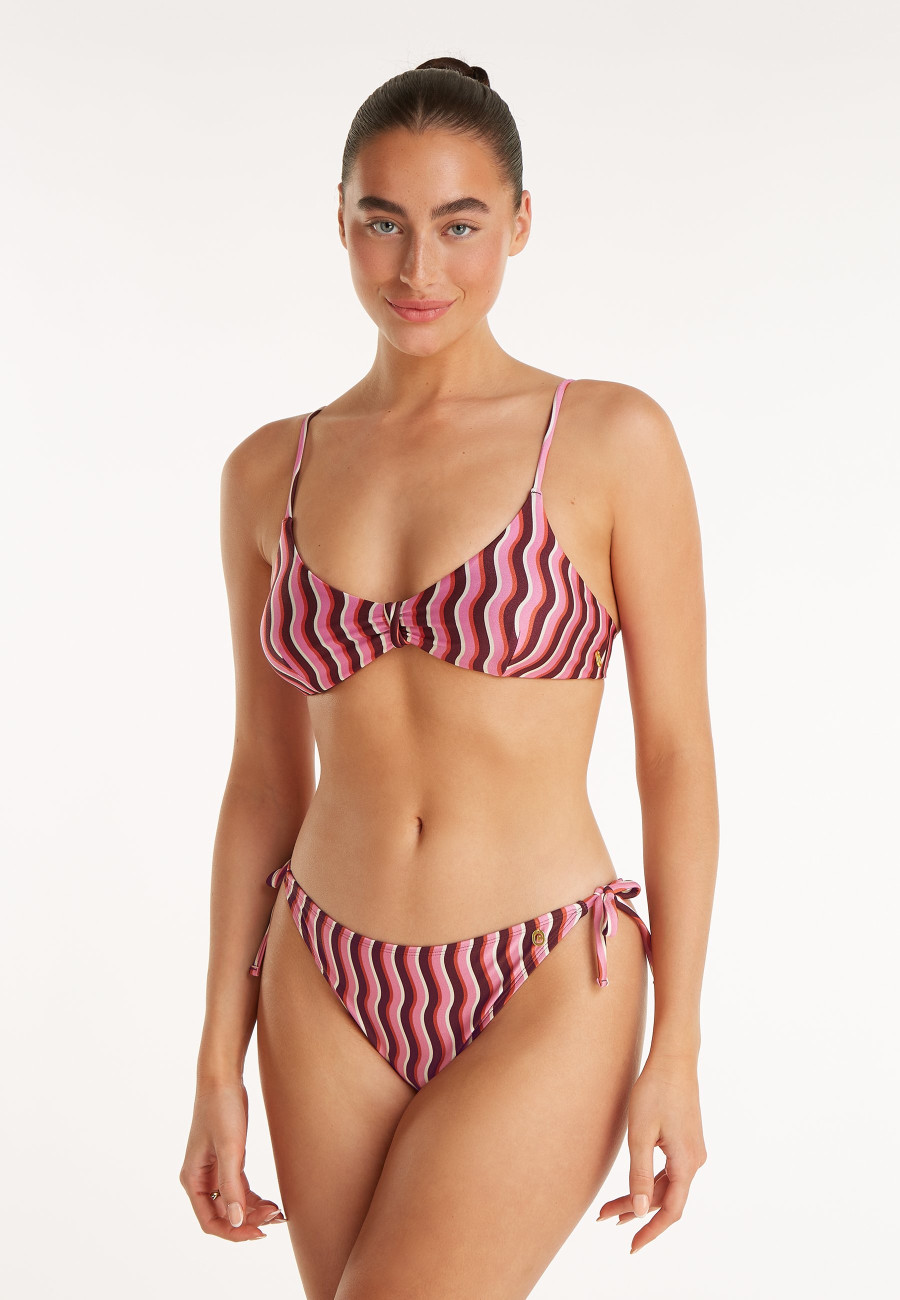 Bow bikini bottom groovy wave 