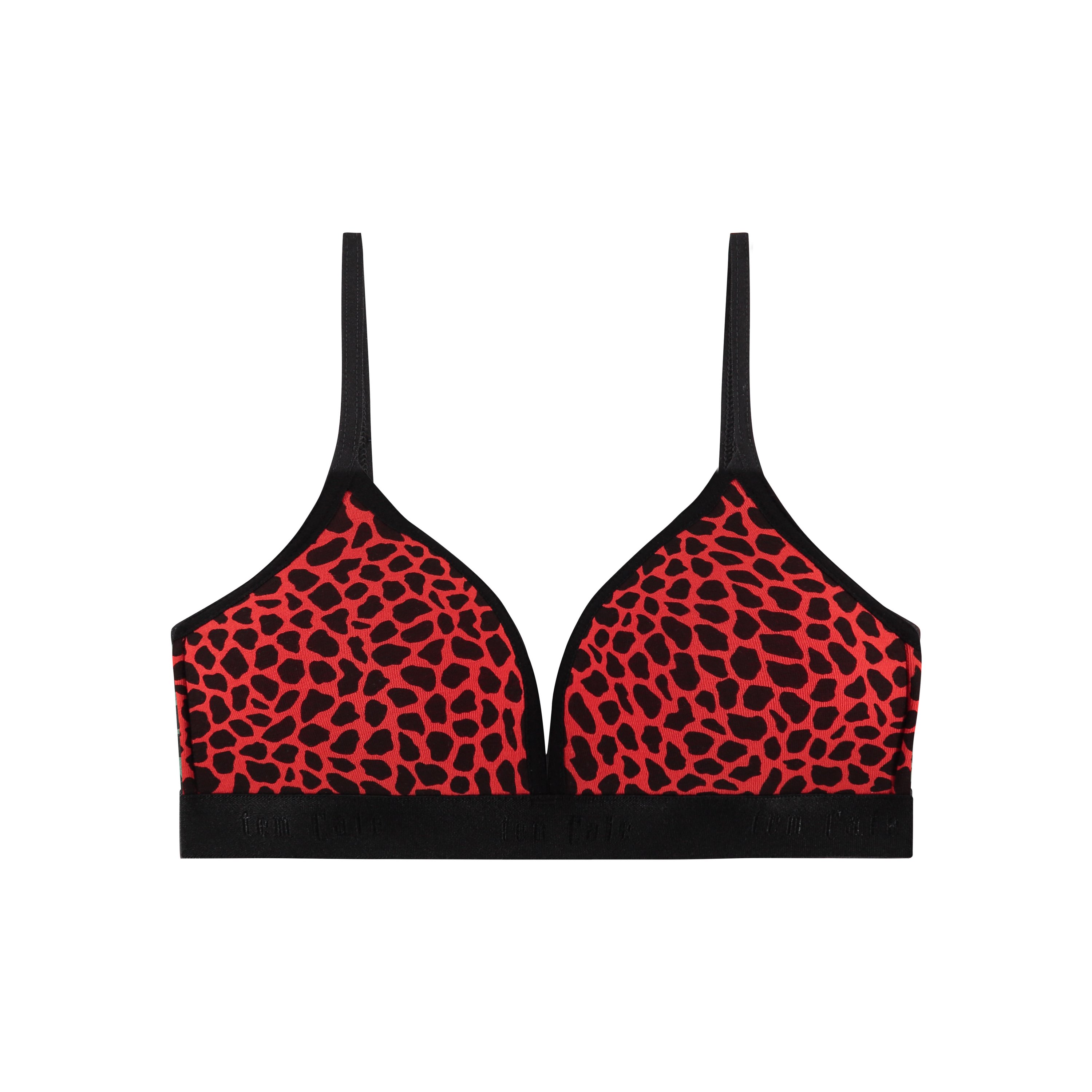 voorgevormde BH top giraffe red