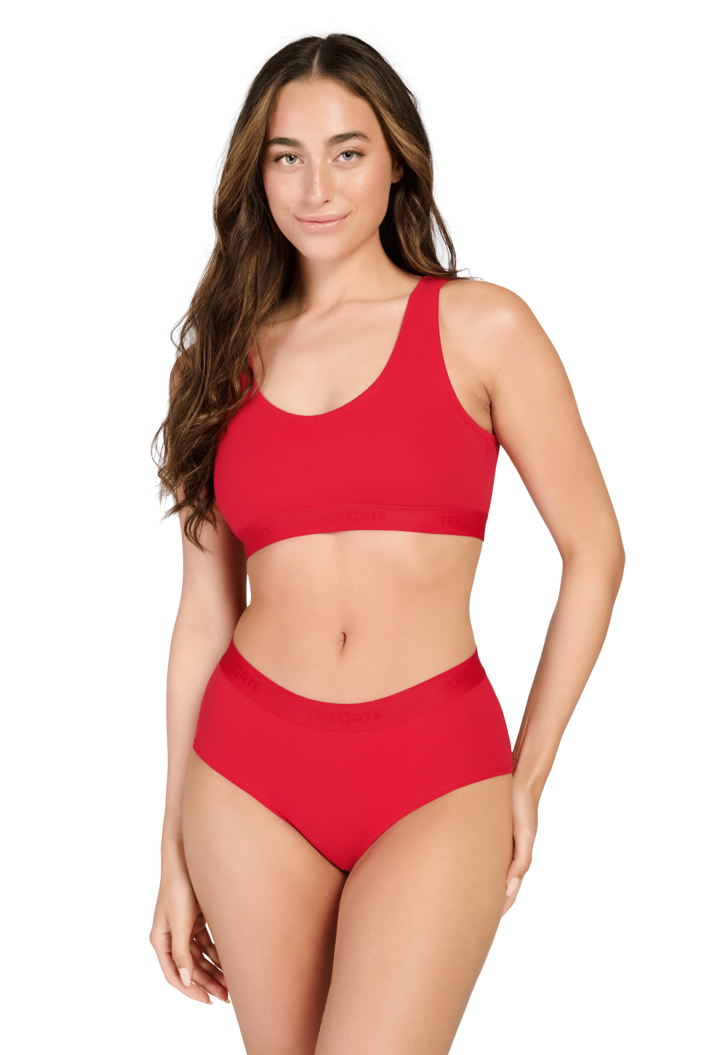 Hipster 2-pack rood/zwart