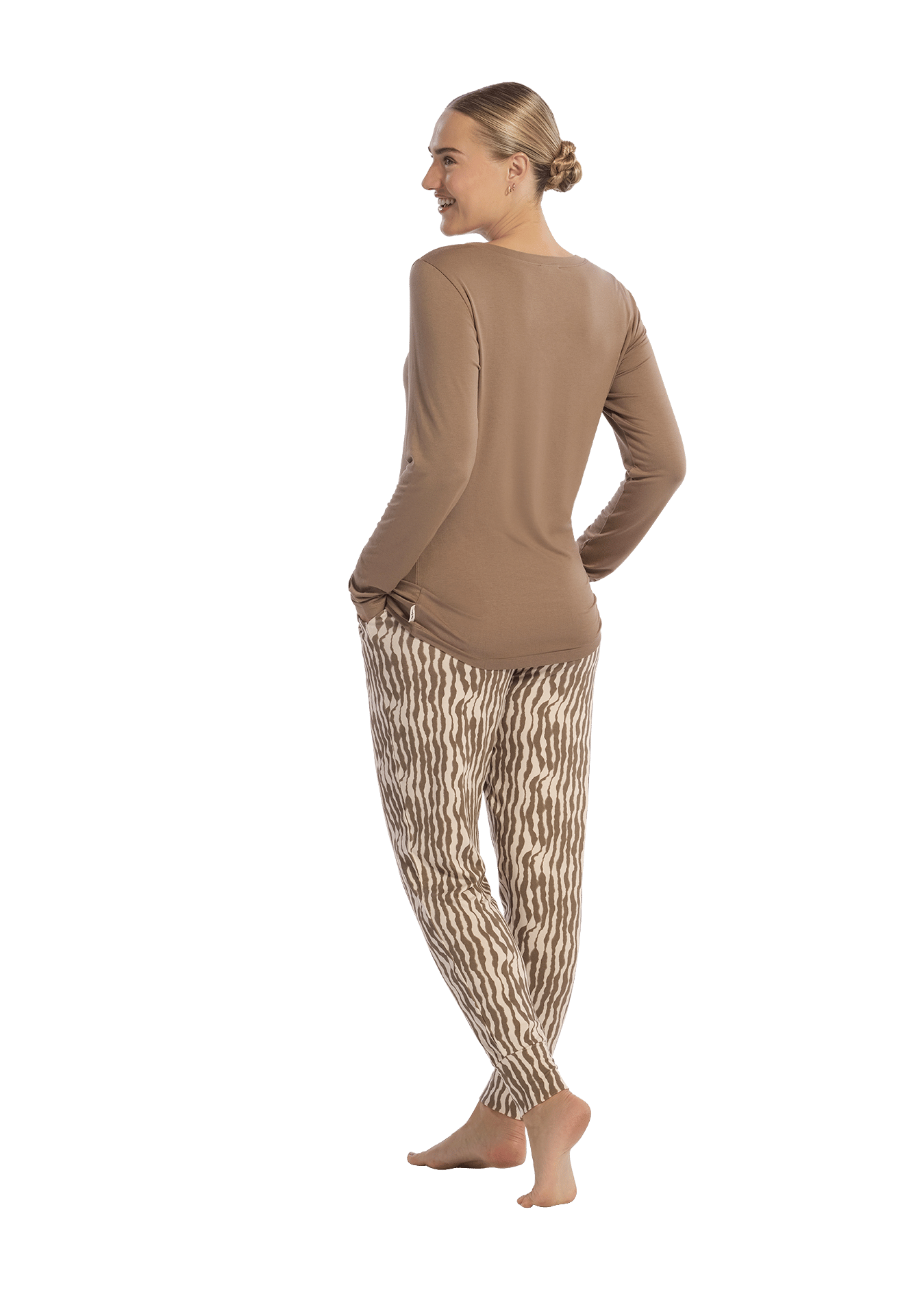 Pyjama set faded lines 