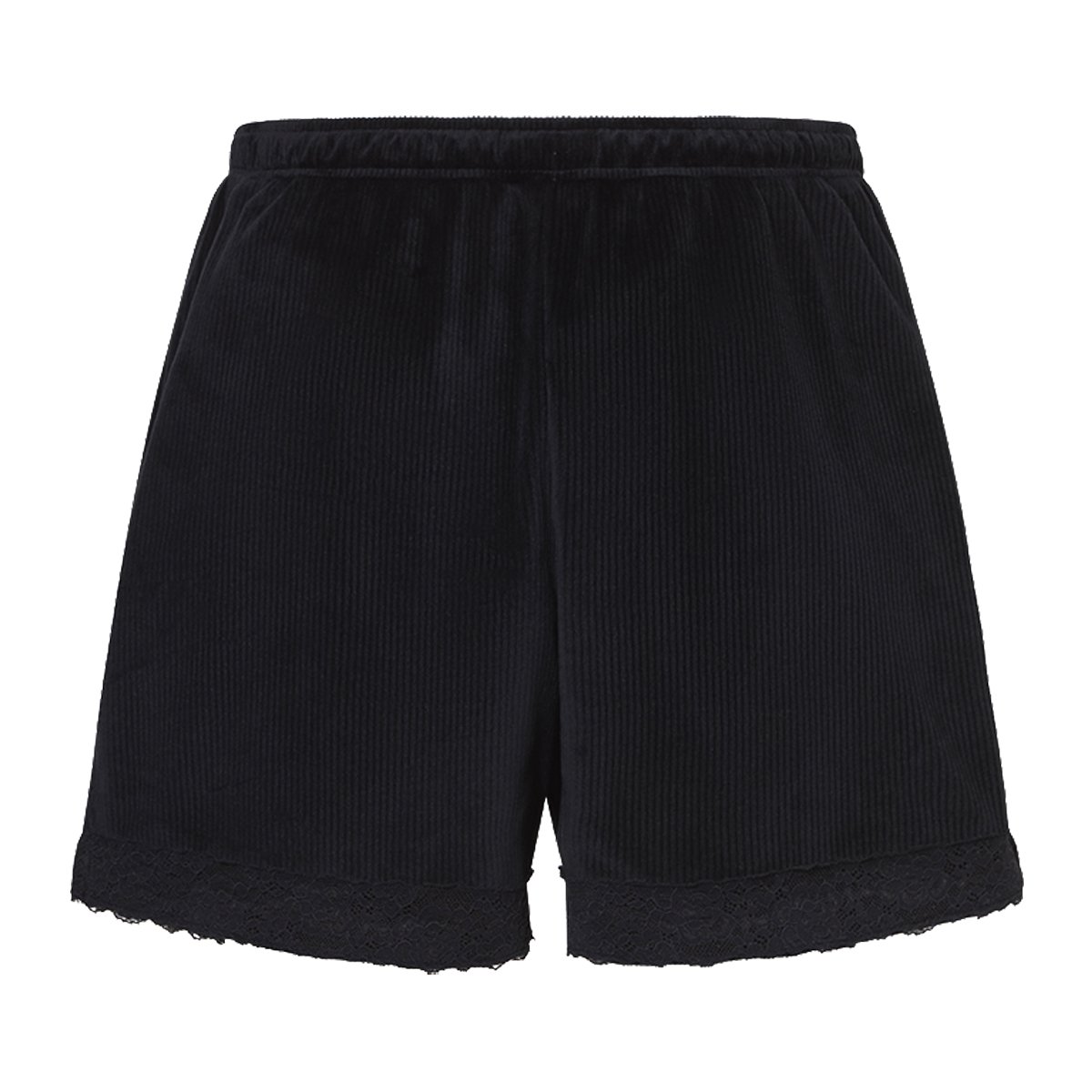 Short met kant zwart