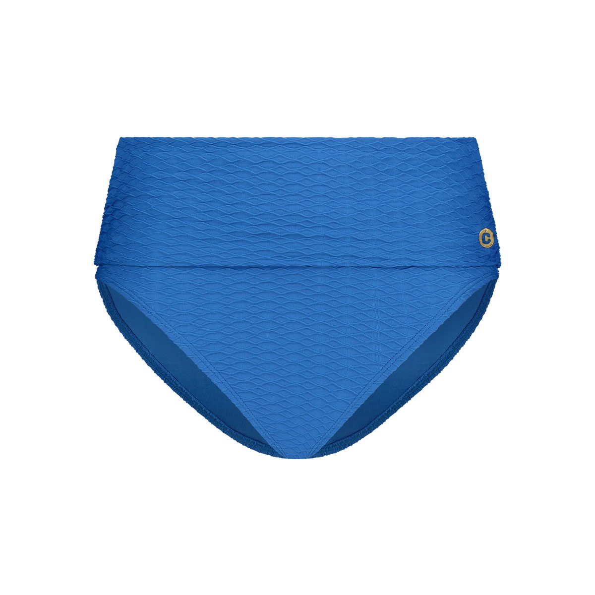 Flipover bikini bottom blue snake