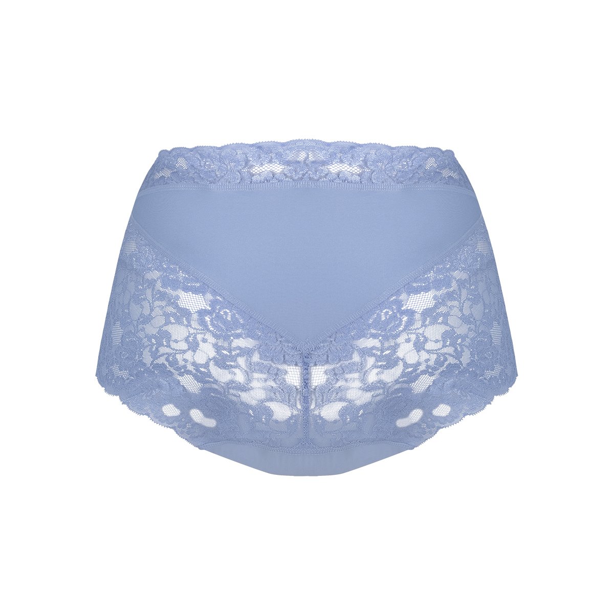 High waist met kant lavender blue 
