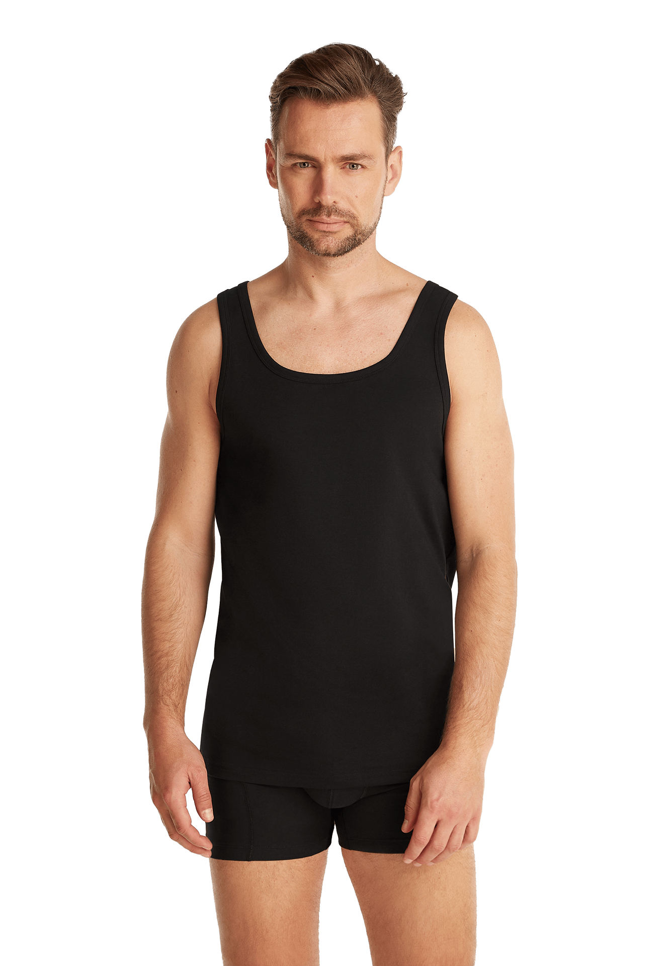 singlet zwart 2 pack
