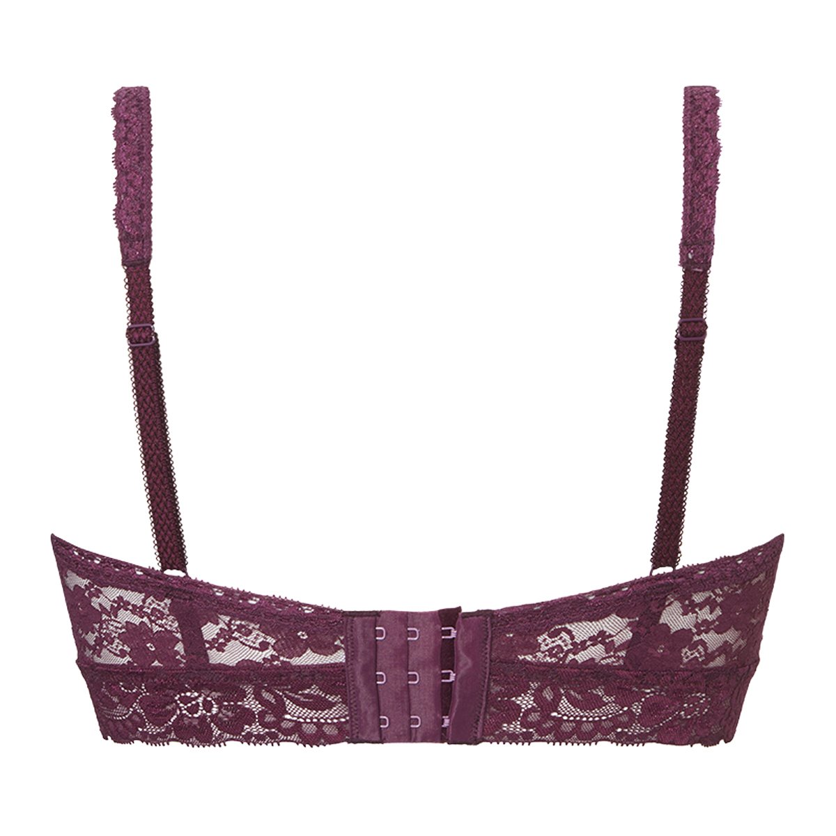 Bralette cupmaat B tot G burgundy
