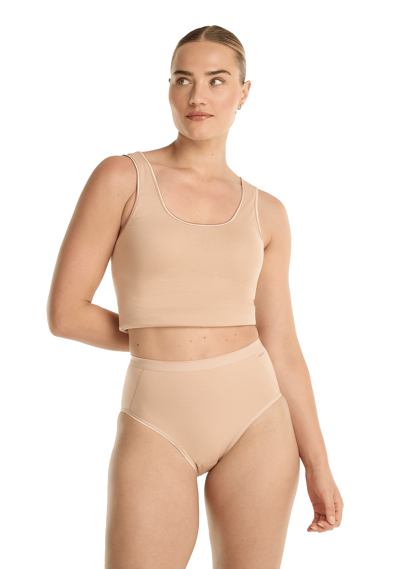 high leg shape beige