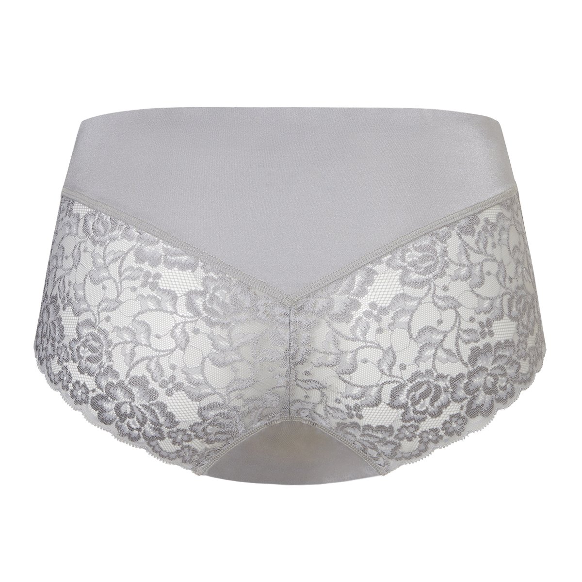 Midi met kant silver shimmer