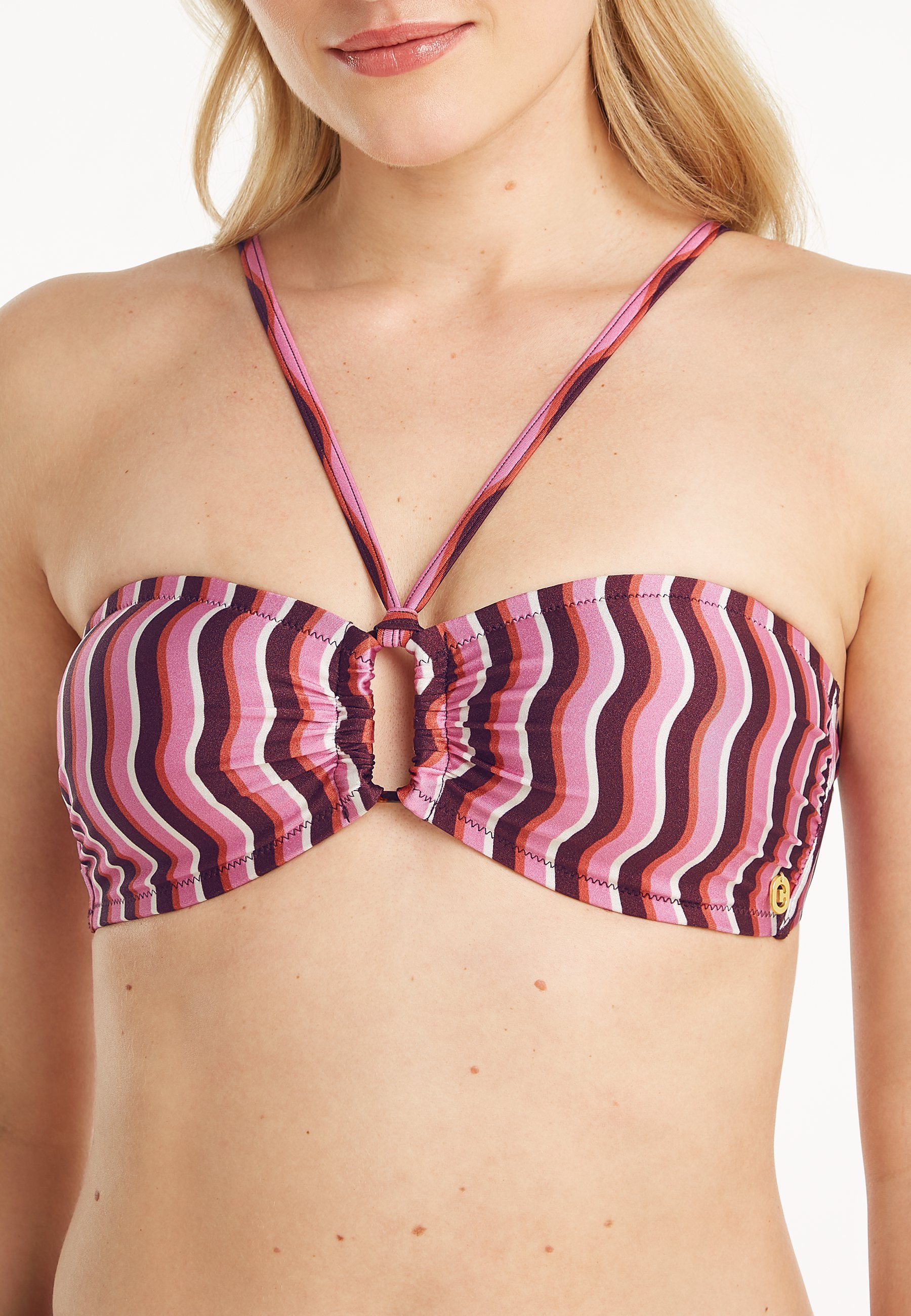 Bandeau bikini groovy wave 