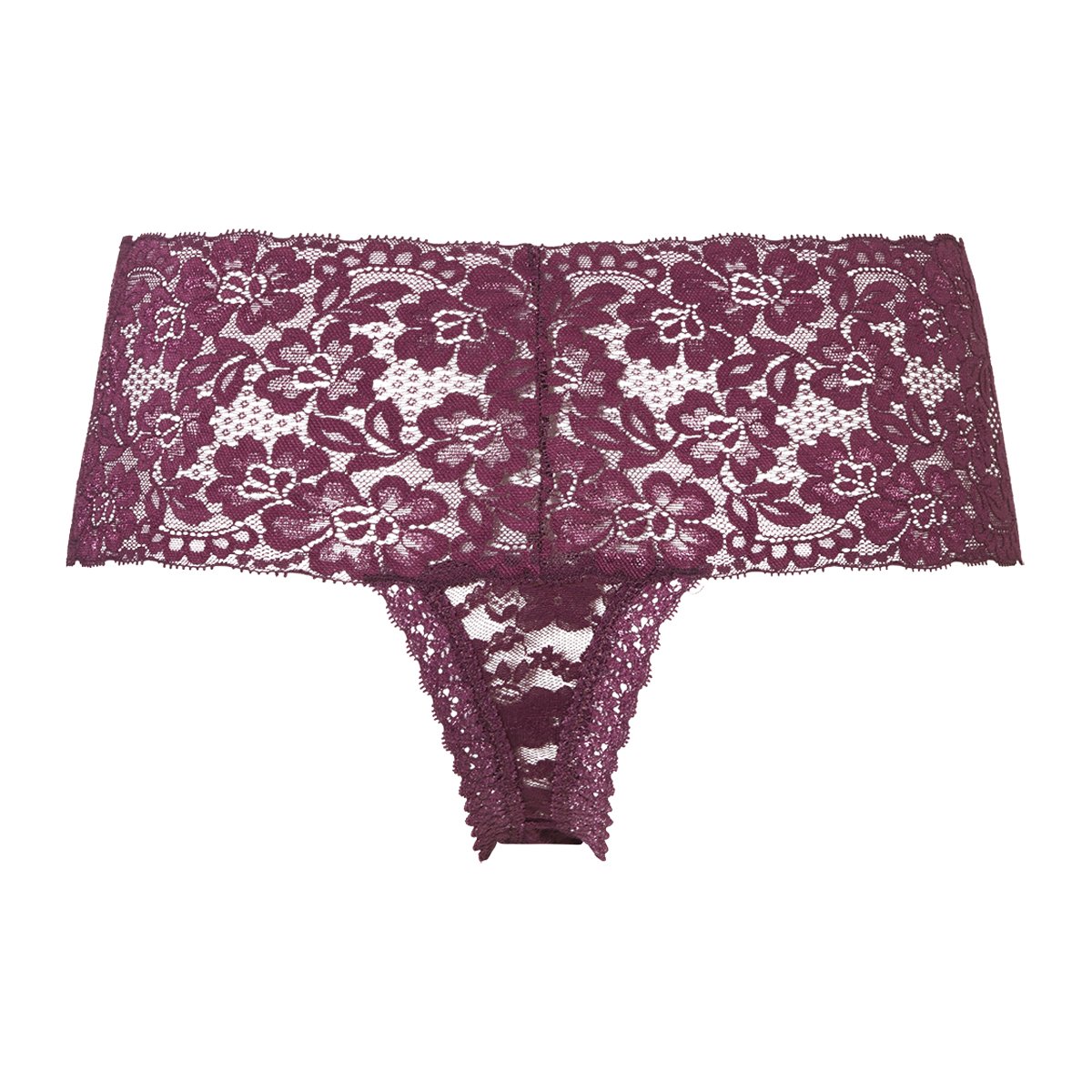 String high waist cherry burgundy