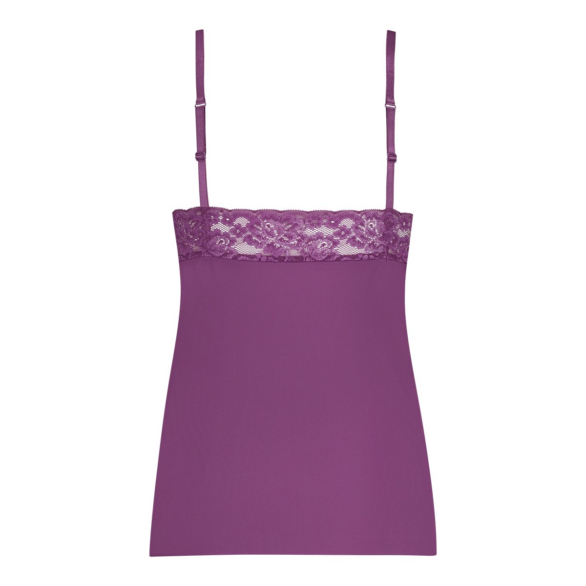 spaghetti top met kant v-neck purple orchid 