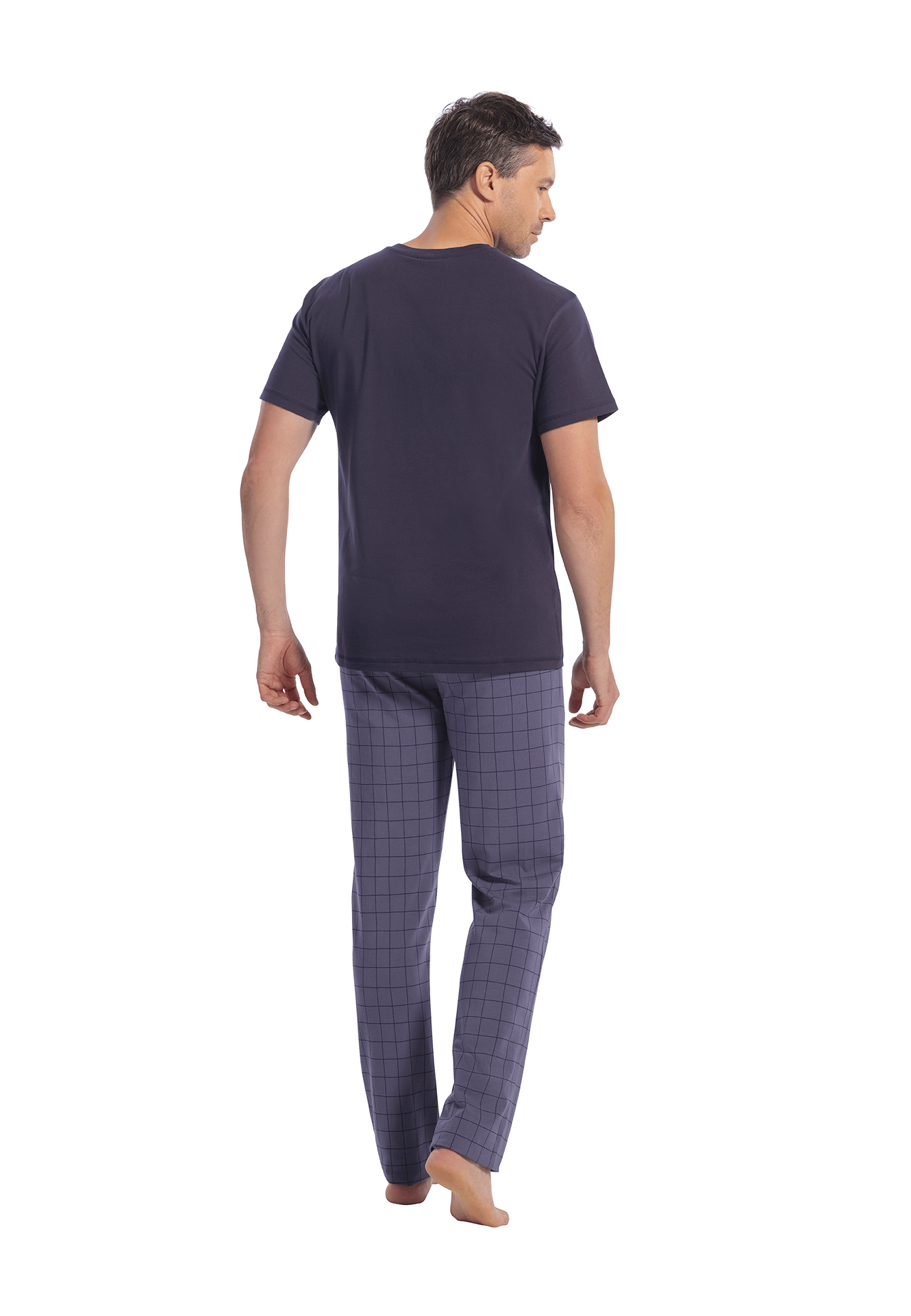 Pyjama set indigo check 