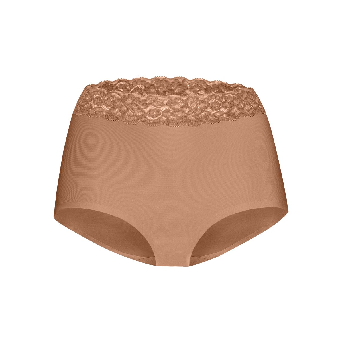 High waist met kant hazelnut maat S