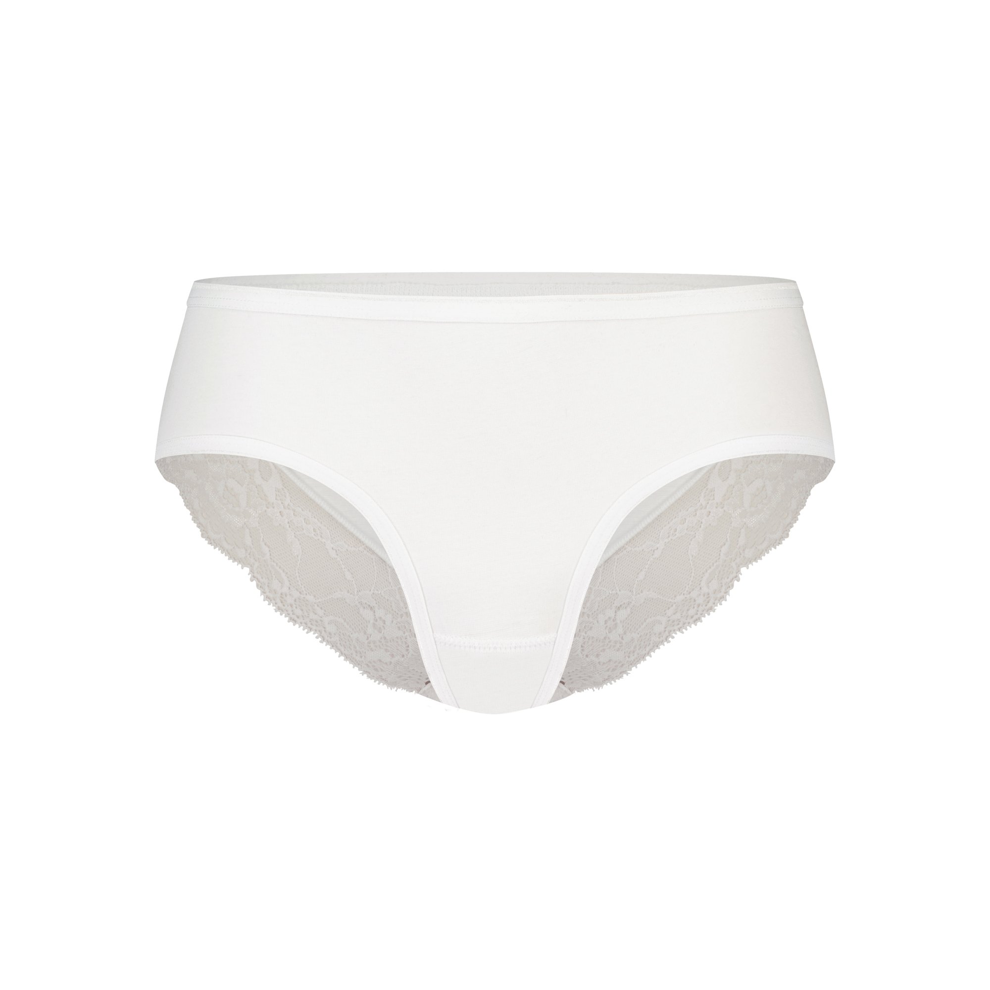 Dames kanten hipster Lace Kanten dames ondergoed Badstof kruisje Biologisch katoen